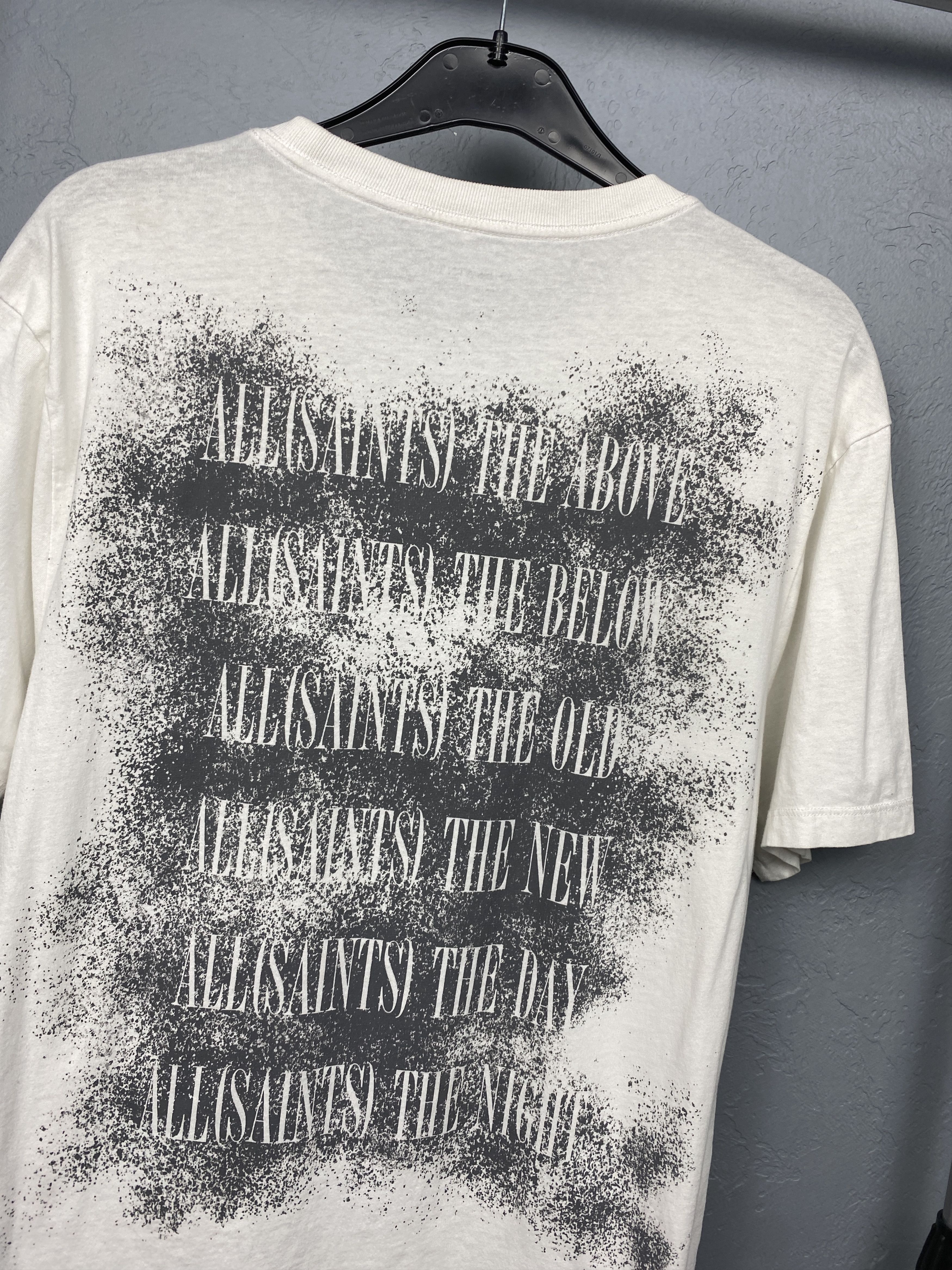 Allsaints Allsaints Shadow Stamp Mens Crew Neck T-Shirt Size US M / EU 48-50 / 2 - 2 Thumbnail