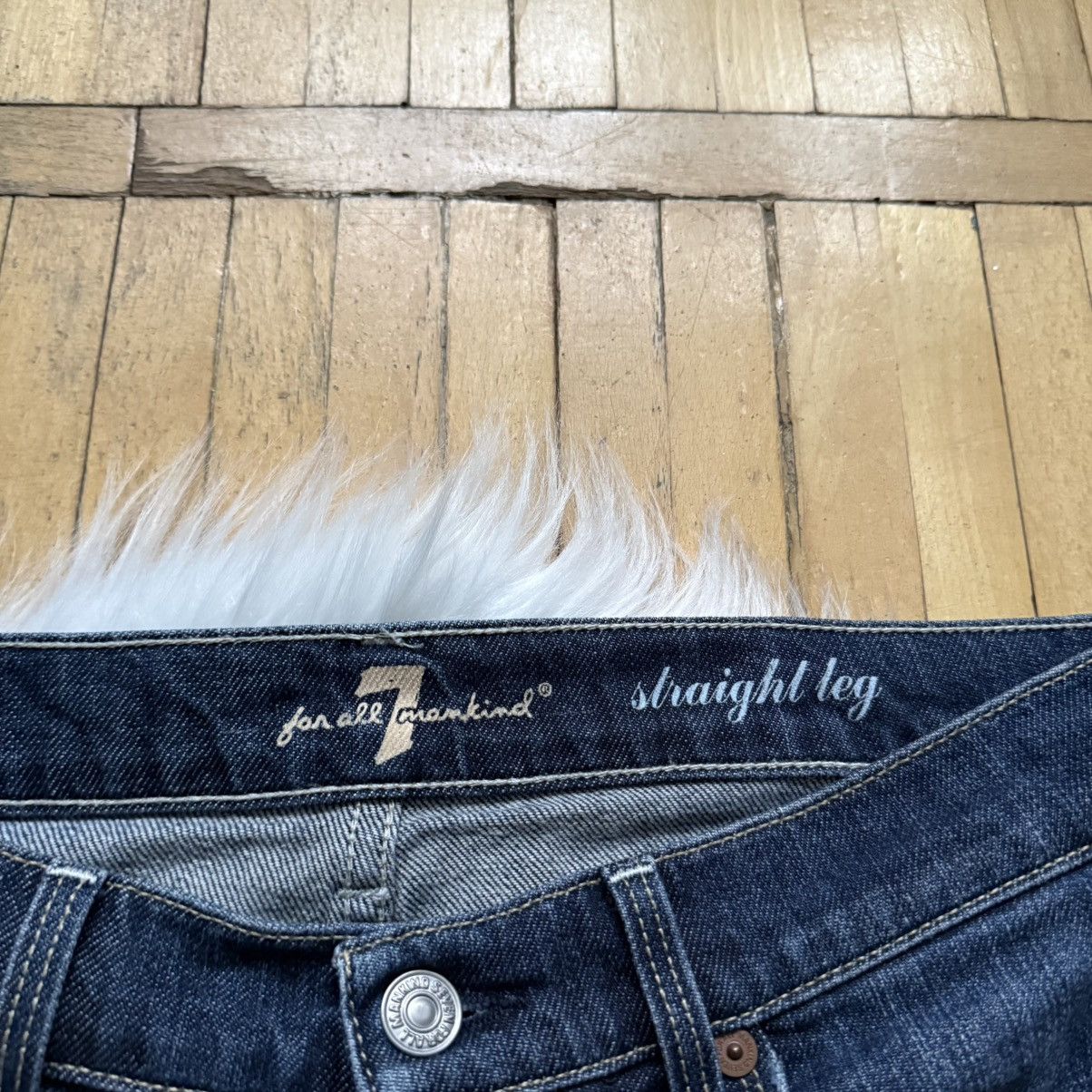 7 For All Mankind 📌 Vintage 90s 7 For All Mankind Straight leg Faded Jeans Size 28" / US 6 / IT 42 - 11 Thumbnail