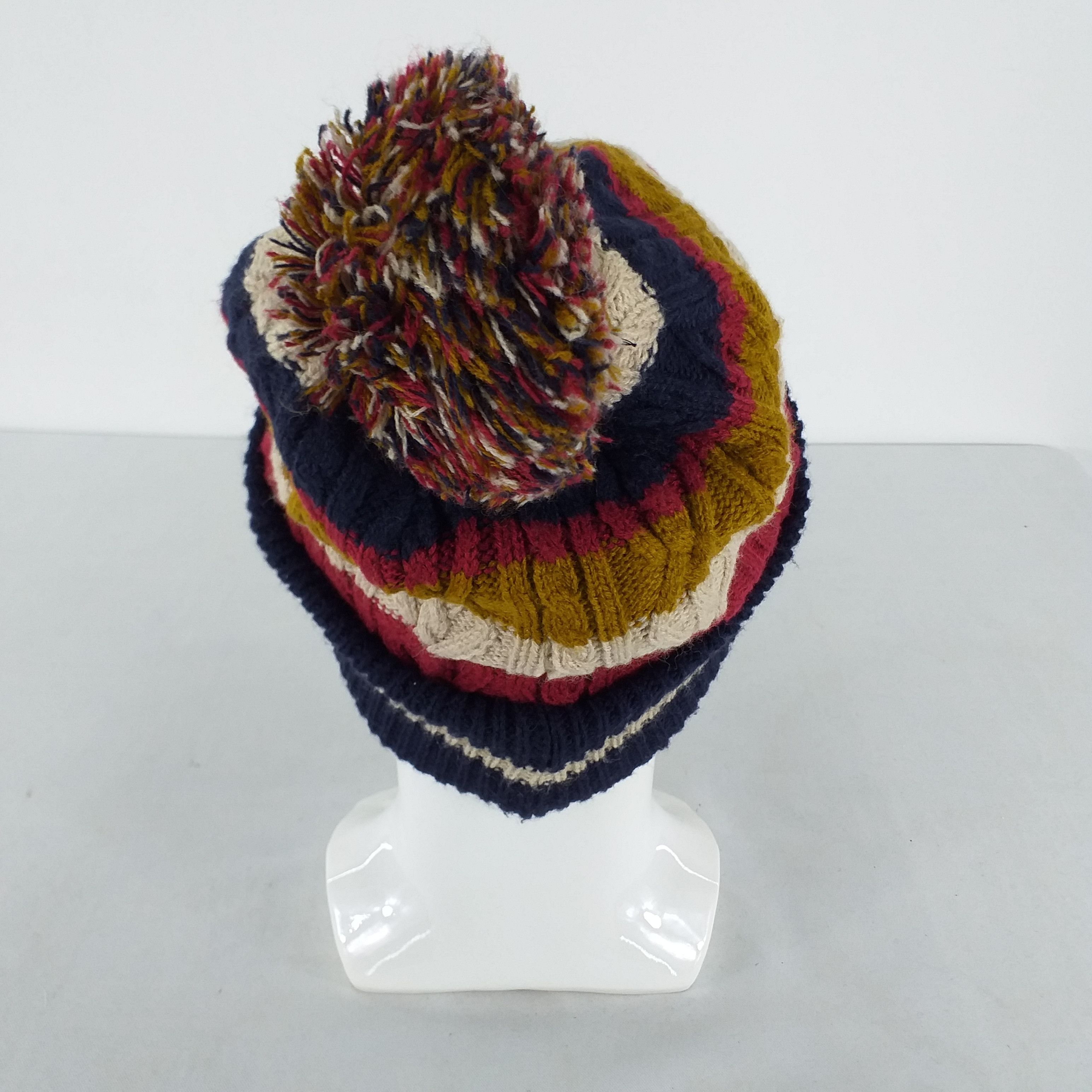 Champion Champion Embroidery Logo Stripe Snow Cap Hat Beanie -BN401 Size ONE SIZE - 3 Thumbnail