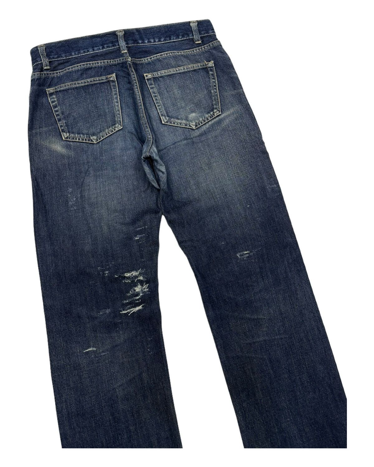 In The Attic 🔥VINTAGE IN THE ATTIC DISTRESS RIPS CUSTOM MADE DENIM JEANS Size US 34 / EU 50 - 8 Thumbnail