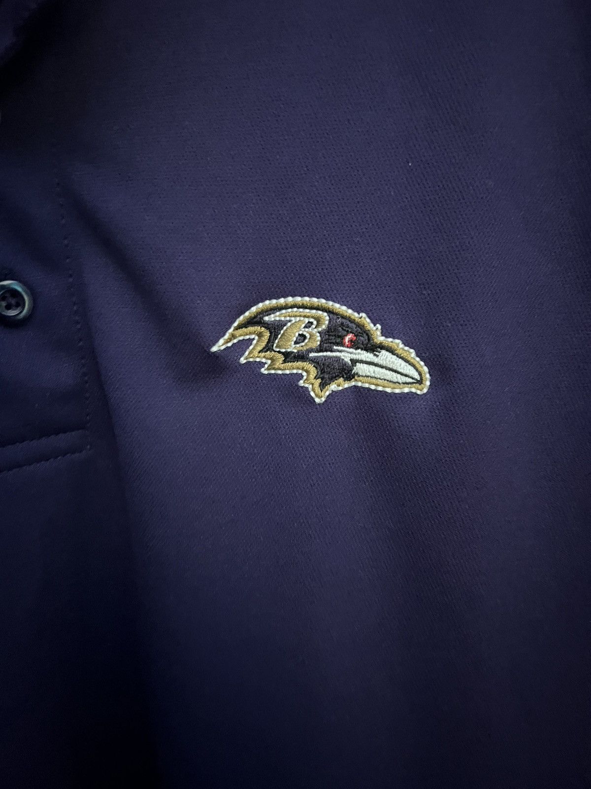 NFL × Vintage Vintage Stitched Ravens Short Sleeve Polo Size US L / EU 52-54 / 3 - 5 Thumbnail