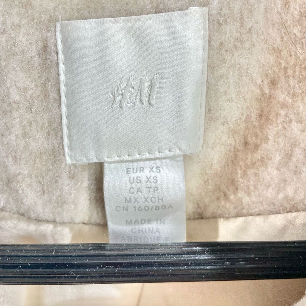 H&M H&M Beige Oversized Wool Blend Coat Size XS Size XS / US 0-2 / IT 36-38 - 7 Thumbnail