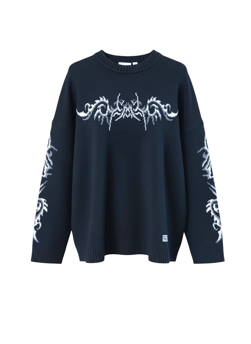 The Ragged Priest The Ragged Priest "Tribal" Cyber Sigilism Knit Sweater Size US M / EU 48-50 / 2 - 3 Thumbnail