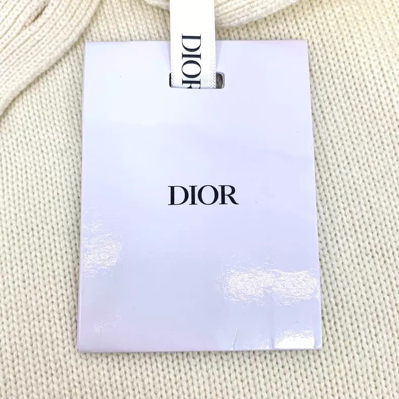 Dior Dior Beige bee embroidered cashmere turtleneck long-sleeve Size XS / US 0-2 / IT 36-38 - 7 Thumbnail