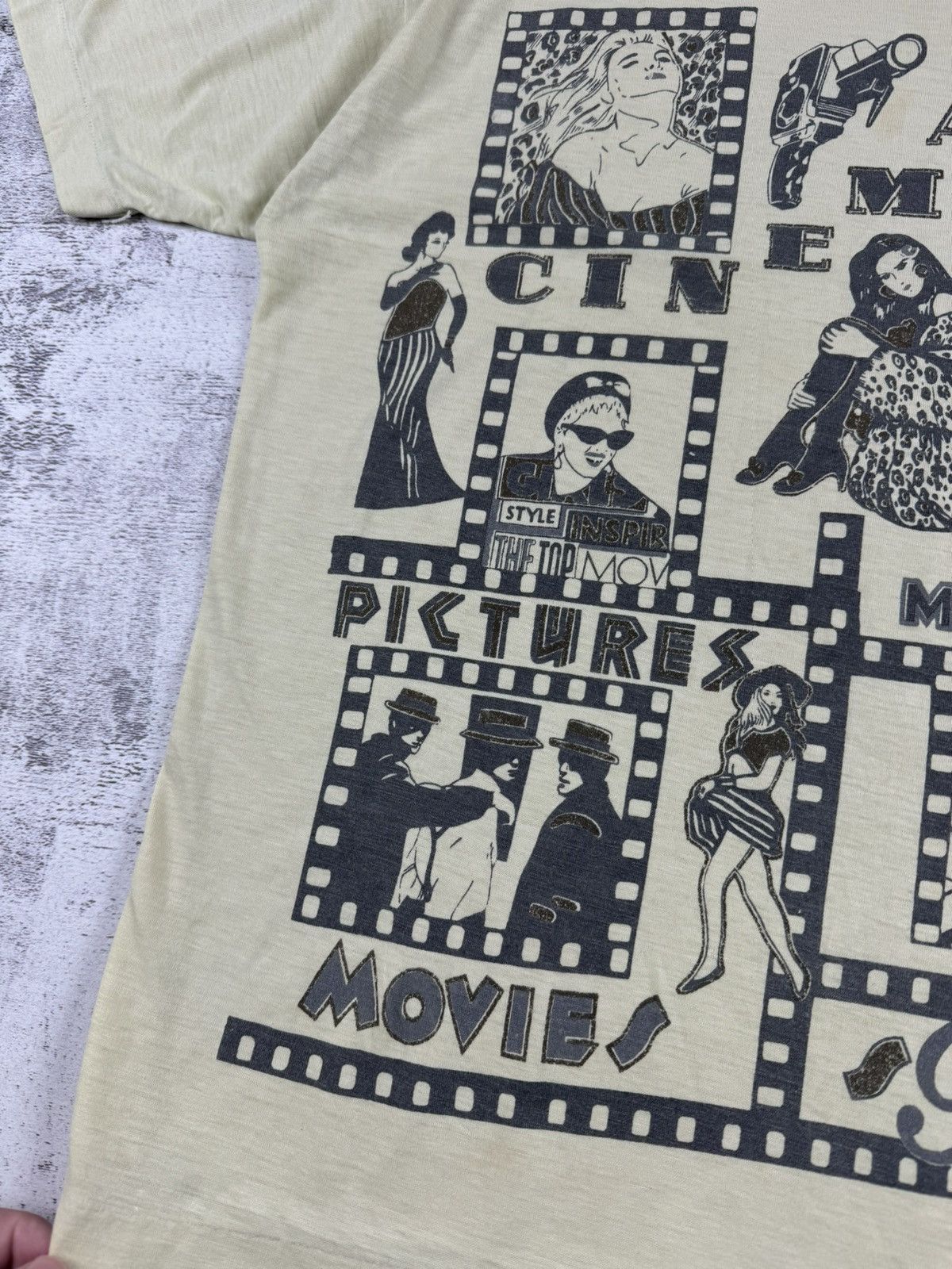 Warner Bros Vintage 80S 90S Cinema Star Paramount USA RARE T Shirt Tee Size US L / EU 52-54 / 3 - 9 Thumbnail