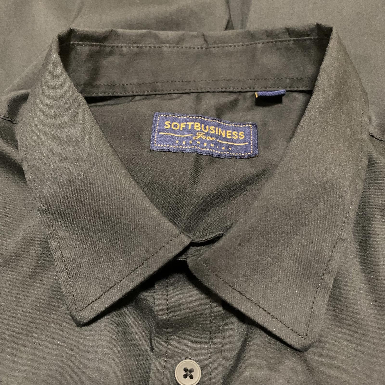 Other Soft Business Men's L Black Long Sleeve Dress Shirt Size US L / EU 52-54 / 3 - 4 Thumbnail
