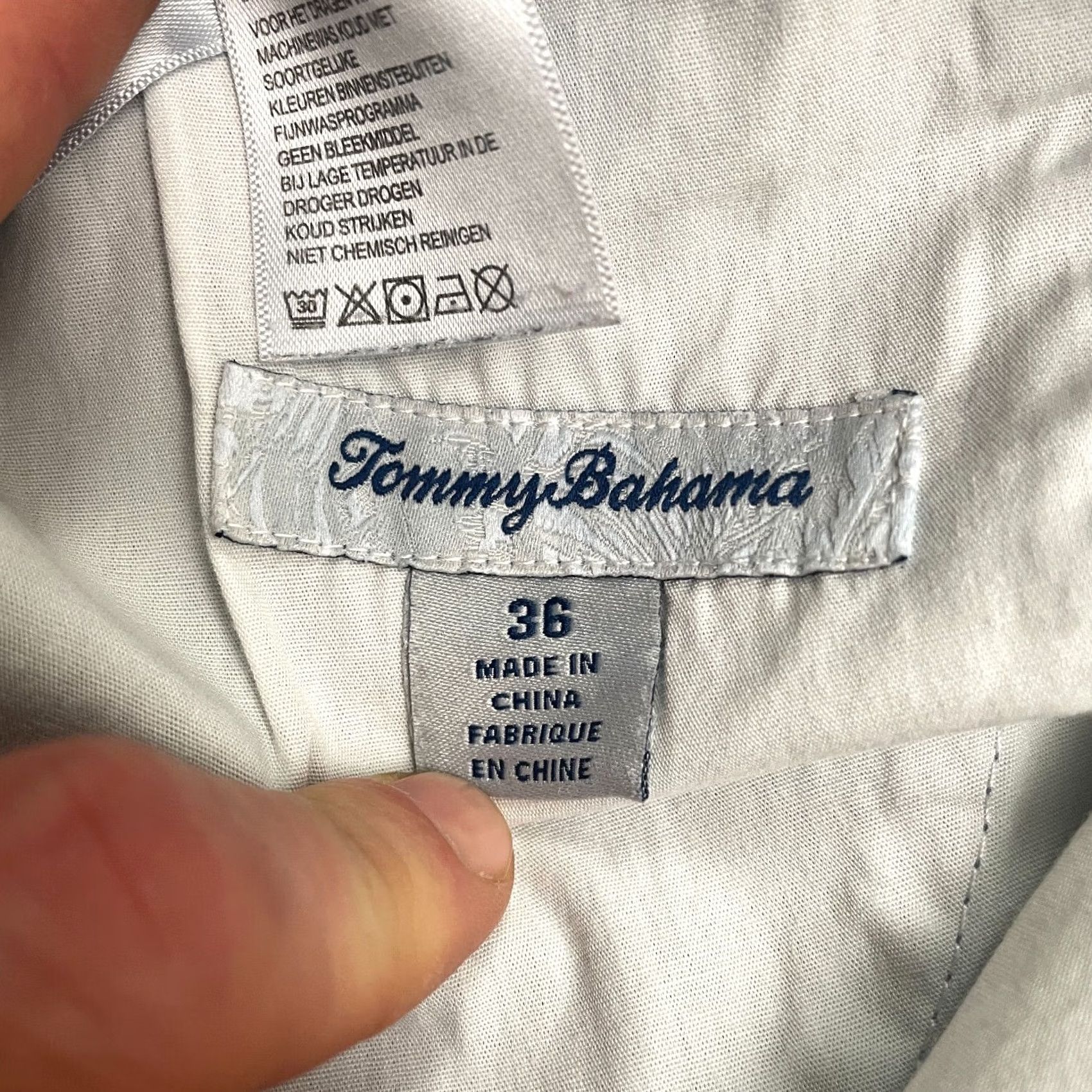 Tommy Bahama Tommy Bahama Chino Shorts Mens 36 Blue Pockets Cotton Blend Casual Outdoor Size US 36 / EU 52 - 6 Thumbnail