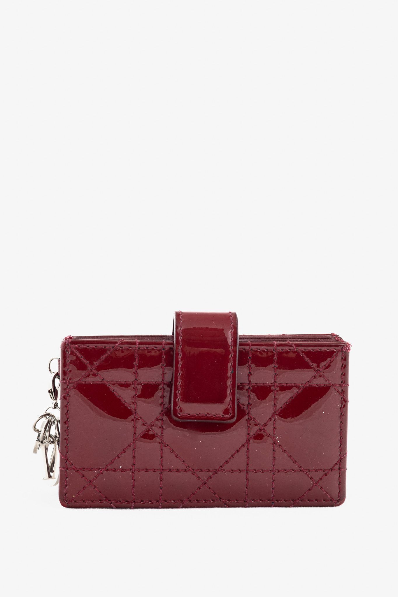 Dior Christian Dior Lady Dior Jasmine Patent Cannage Card Holder Size ONE SIZE - 1 Thumbnail