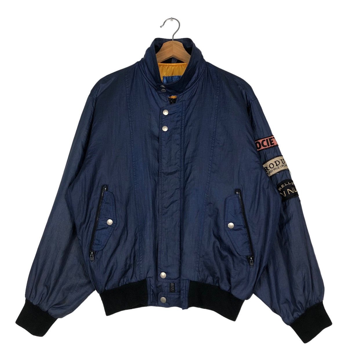 Japanese Brand 🔥Vintage Bomber Jacket Bad Boy Club Big Logo Size US M / EU 48-50 / 2 - 1 Thumbnail
