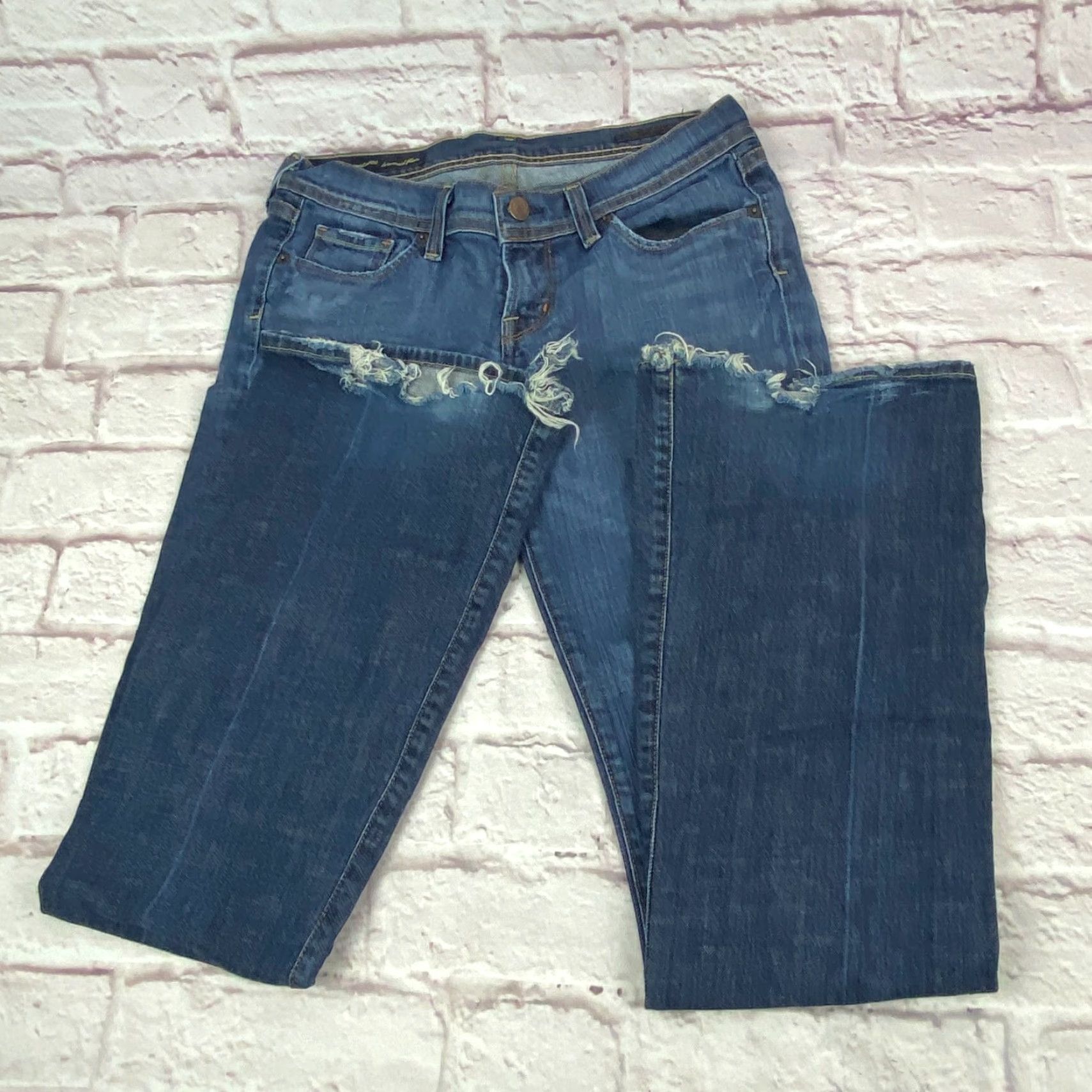 Citizens Of Humanity Citizens of Humanity Jeans Flare Ingrid 28 Stretch Low Rise Denim Blue 90s Bohemian USA Womens Jeans Size 28" / US 6 / IT 42 - 3 Thumbnail