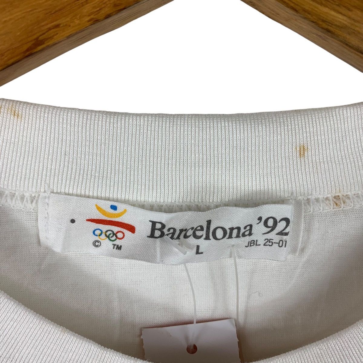 USA Olympics × Vintage Vintage deadstock OLYMPIC BARCELONA 1992 Men Tees Size US L / EU 52-54 / 3 - 3 Thumbnail