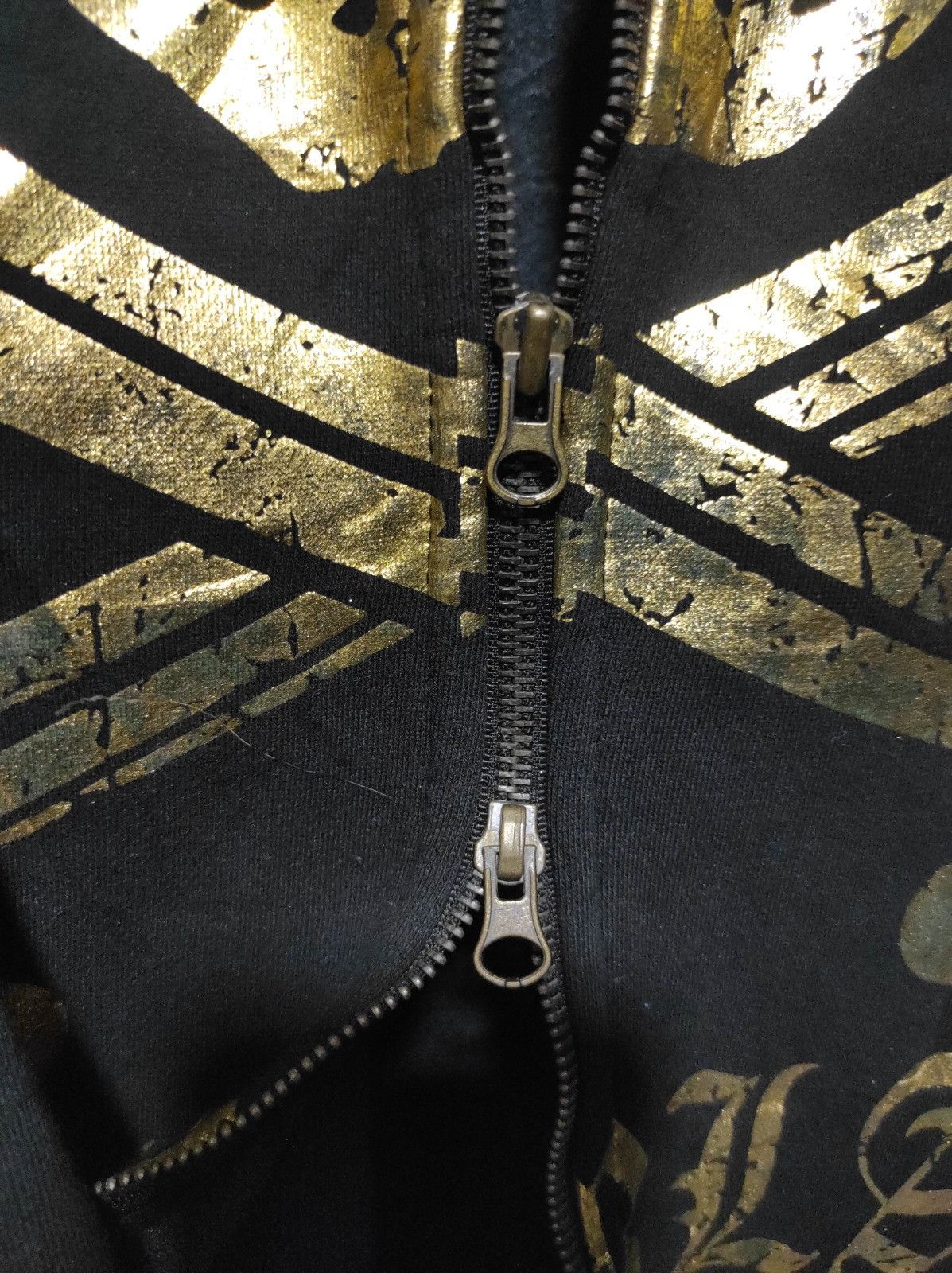 Japanese Brand Overlab skull double zip fur hoodie LGB style Size US XL / EU 56 / 4 - 13 Thumbnail