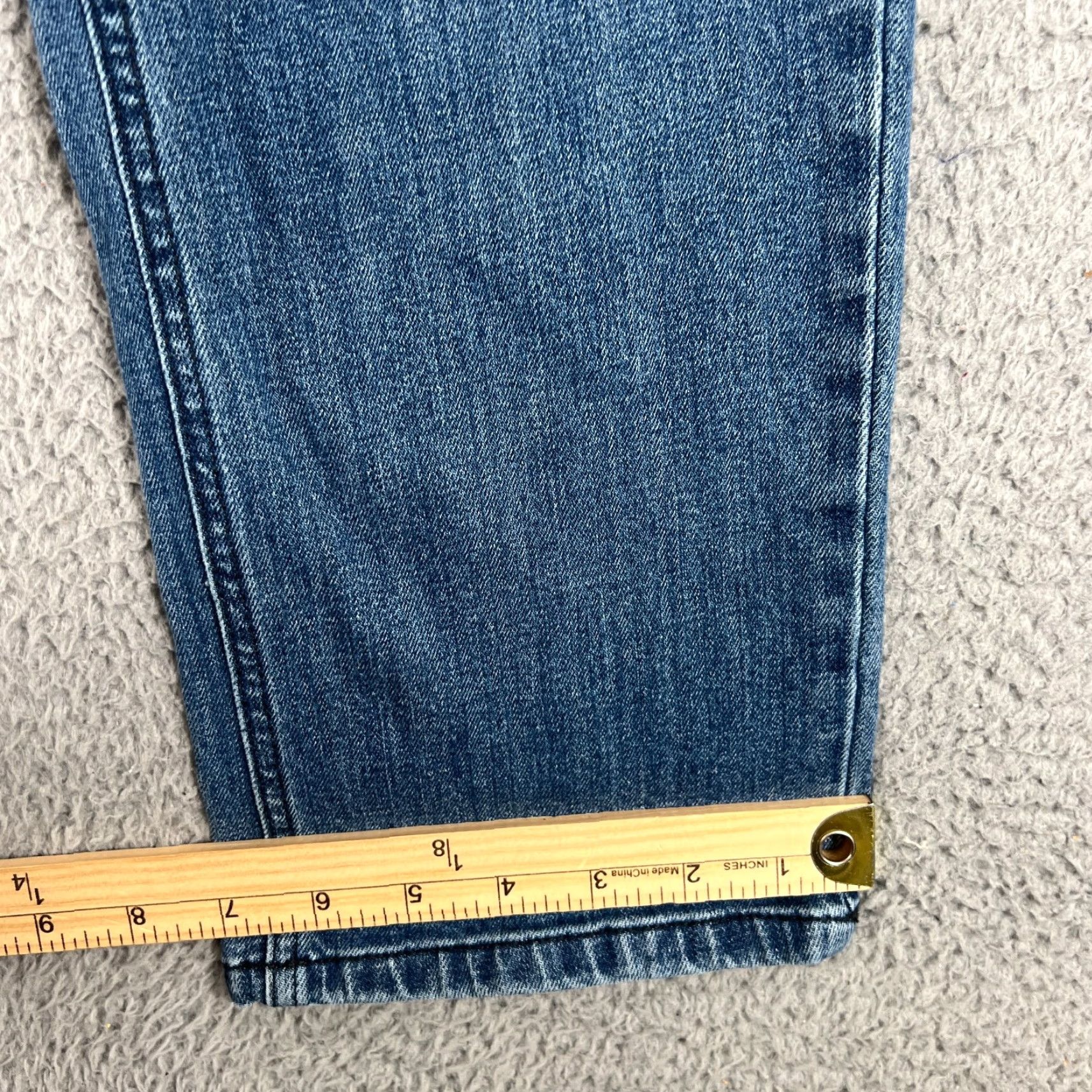 Prana VINTAGE prAna Jeans Mens Regular Blue 34 Straight Leg Denim 5-Pocket Zipper Button Pocket 90s Cowboy Distressed Size US 34 / EU 50 - 2 Thumbnail