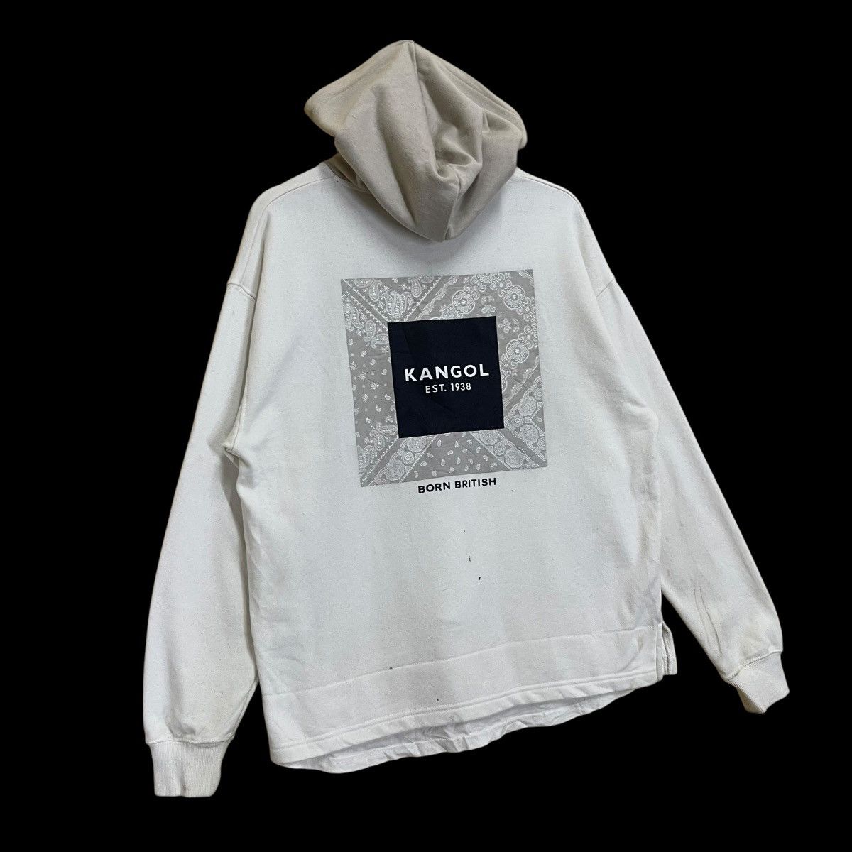 Vintage Kangol Big Logo Pullover Hoodie Size US L / EU 52-54 / 3 - 2 Thumbnail