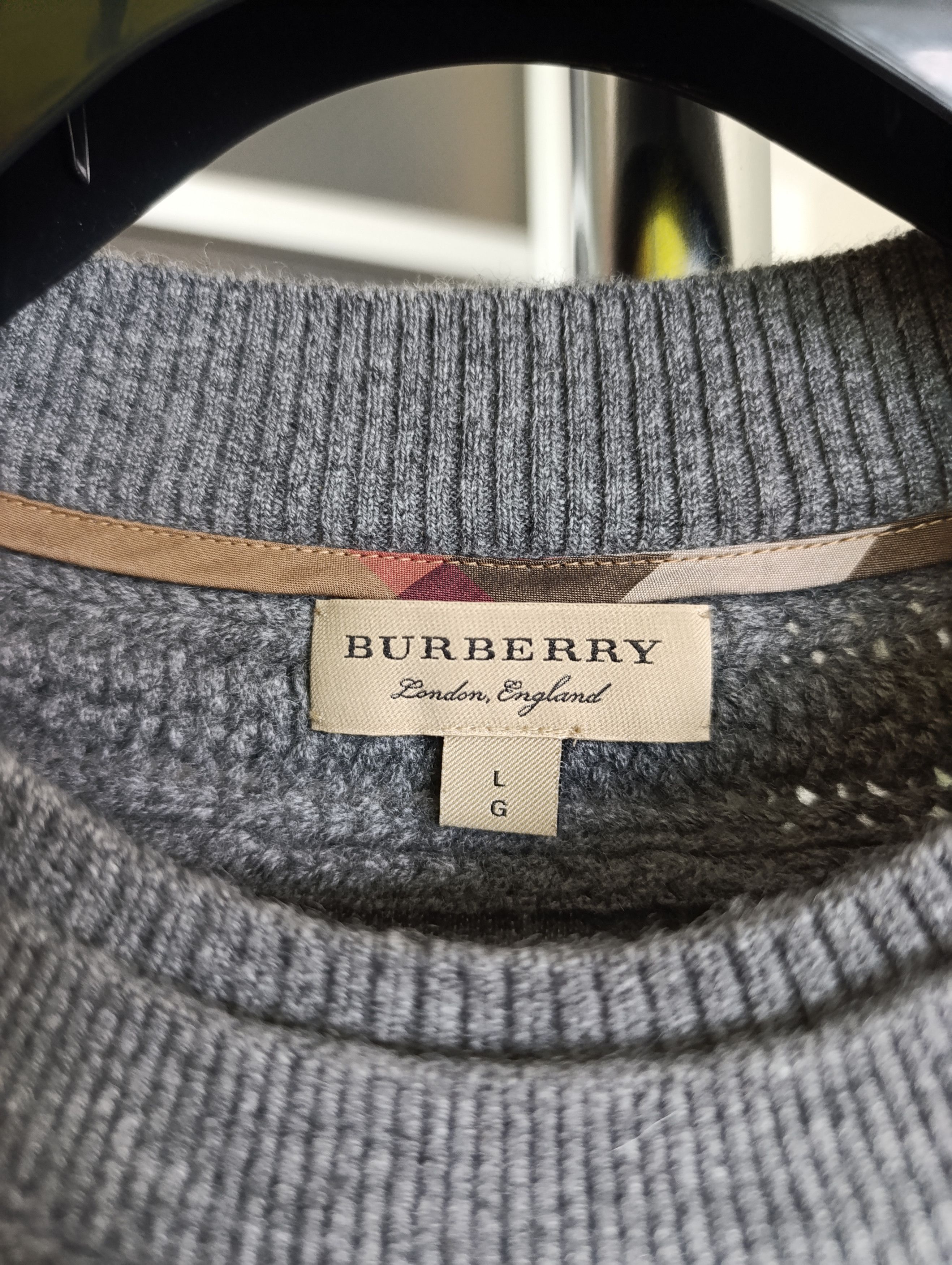 Burberry BURBERRY WOMENS CABLE KNIT YORK CASHMERE SWEATER Size L / US 10 / IT 46 - 3 Thumbnail