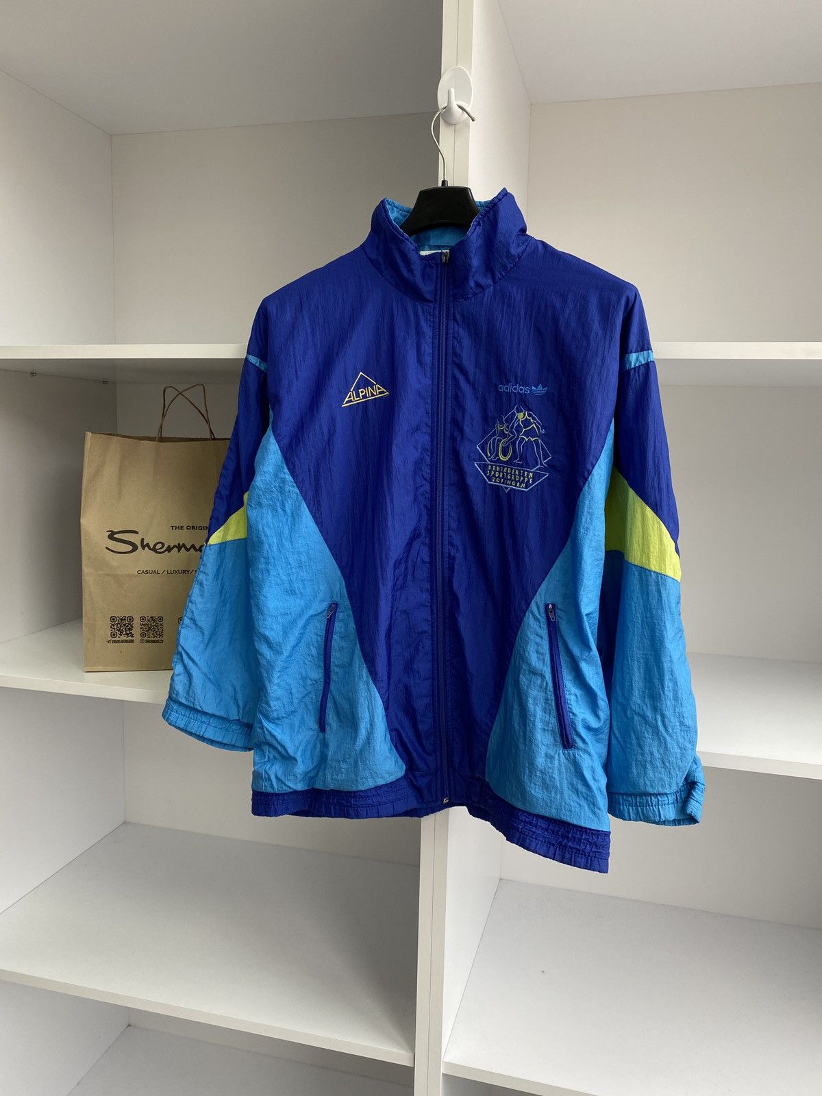 Adidas × Vintage Vintage 80's/90's Adidas ALPINA Full Tracksuit Blue Size US M / EU 48-50 / 2 - 3 Thumbnail