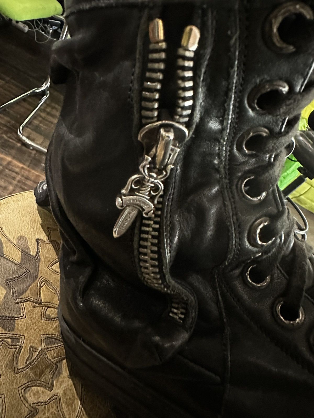 Chrome Hearts × Rick Owens CHROME HEARTS x RICK OWENS CARGO BASKETS CROSS SNEAKERS Size US 11 / EU 44 - 13 Thumbnail