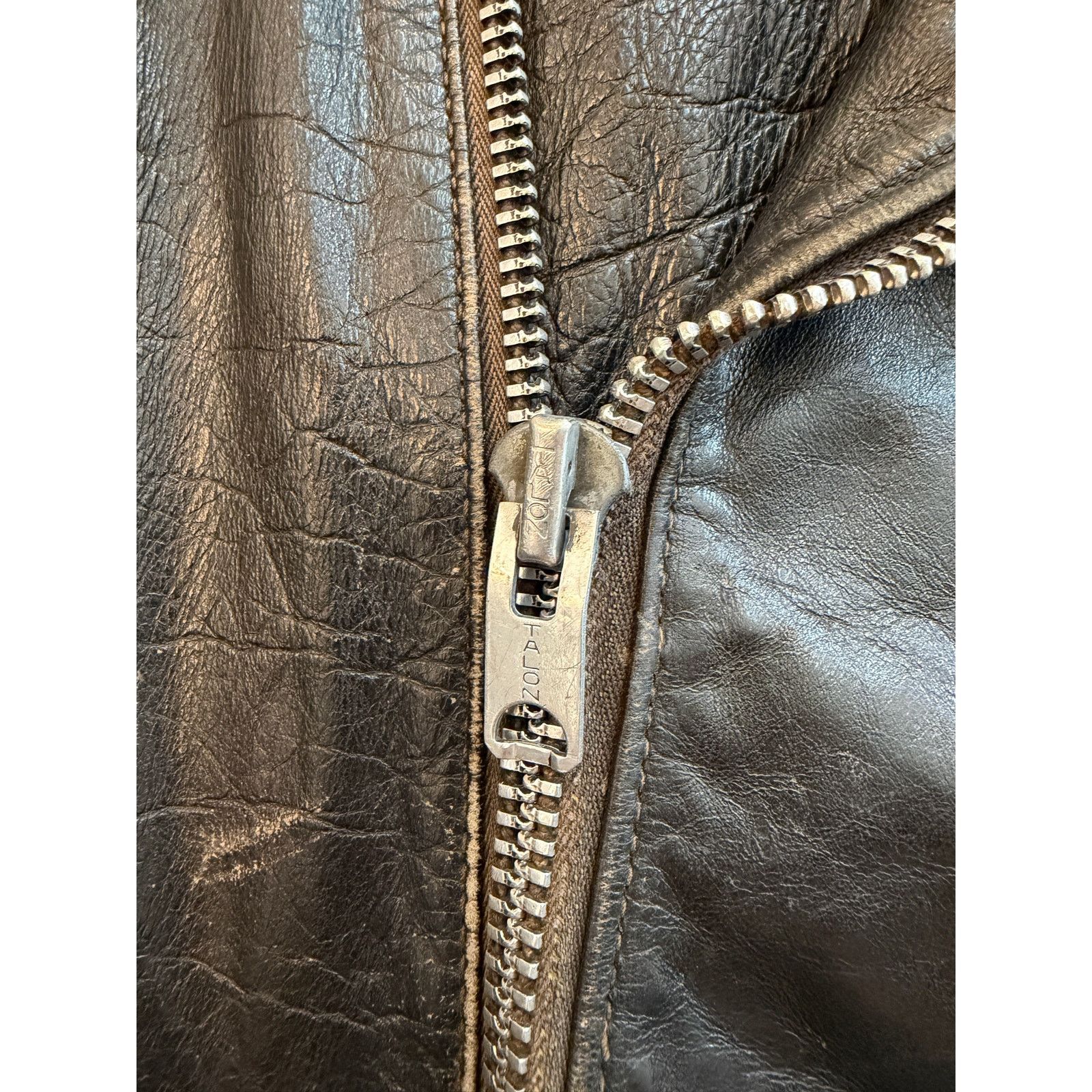 Vintage Vintage 60's Leather Motorcycle Biker Jacket Size US L / EU 52-54 / 3 - 4 Thumbnail
