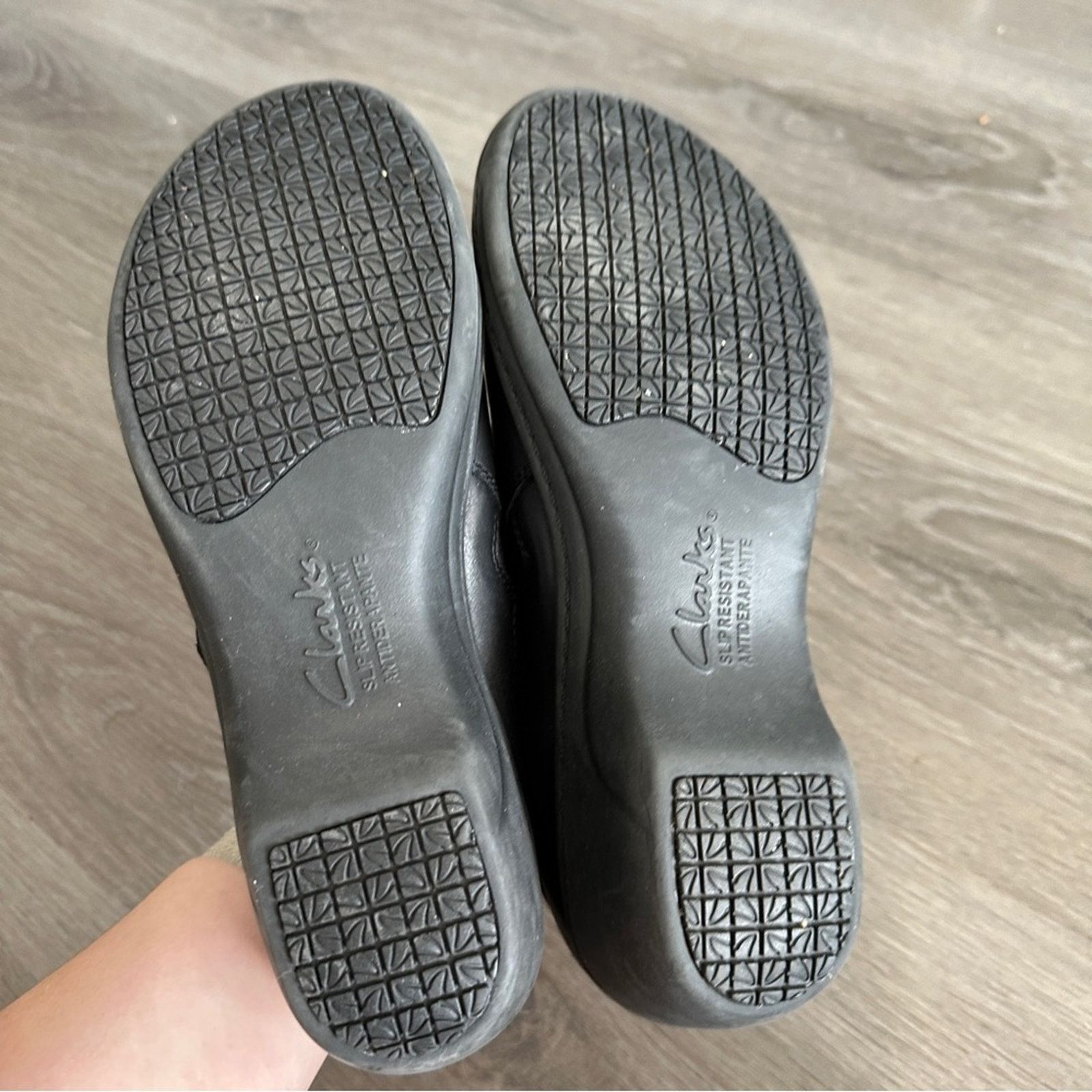 Clarks Clarks Grasp High Black Leather Slip On Clogs Shoes Size 7 Size US 7 / IT 37 - 8 Thumbnail