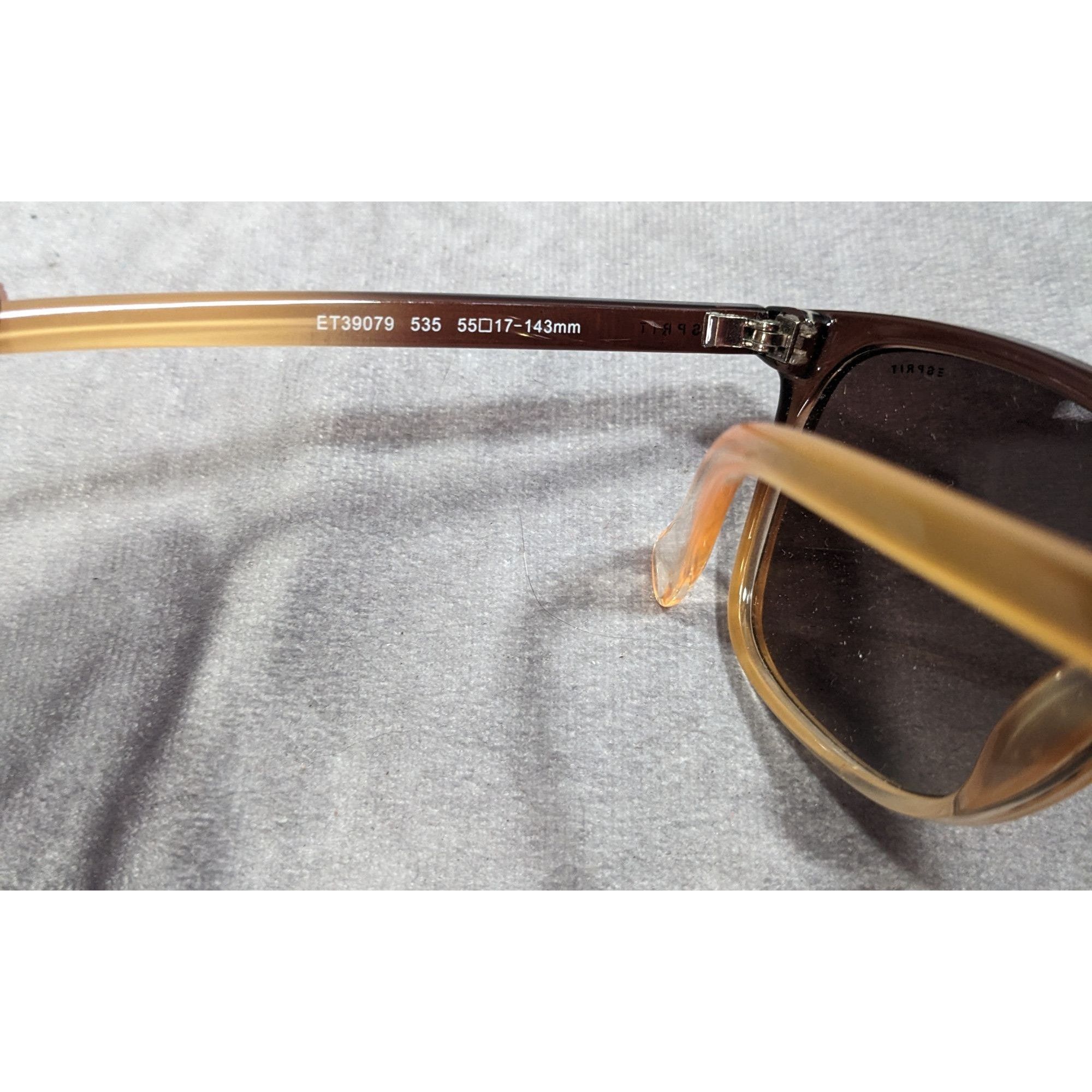 Esprit Esprit Brown Fade Retro Square Casual Sunglasses Size ONE SIZE - 7 Thumbnail