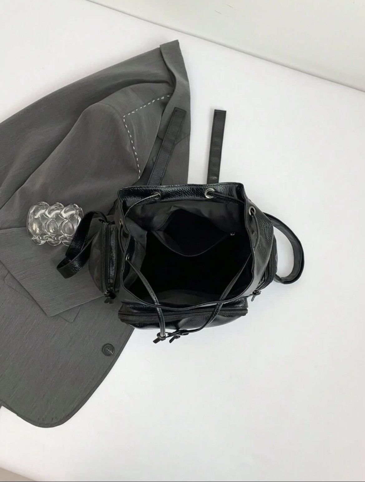 Designer 🖤Rick Owen’s Type Leather Bag🖤 Size ONE SIZE - 2 Thumbnail