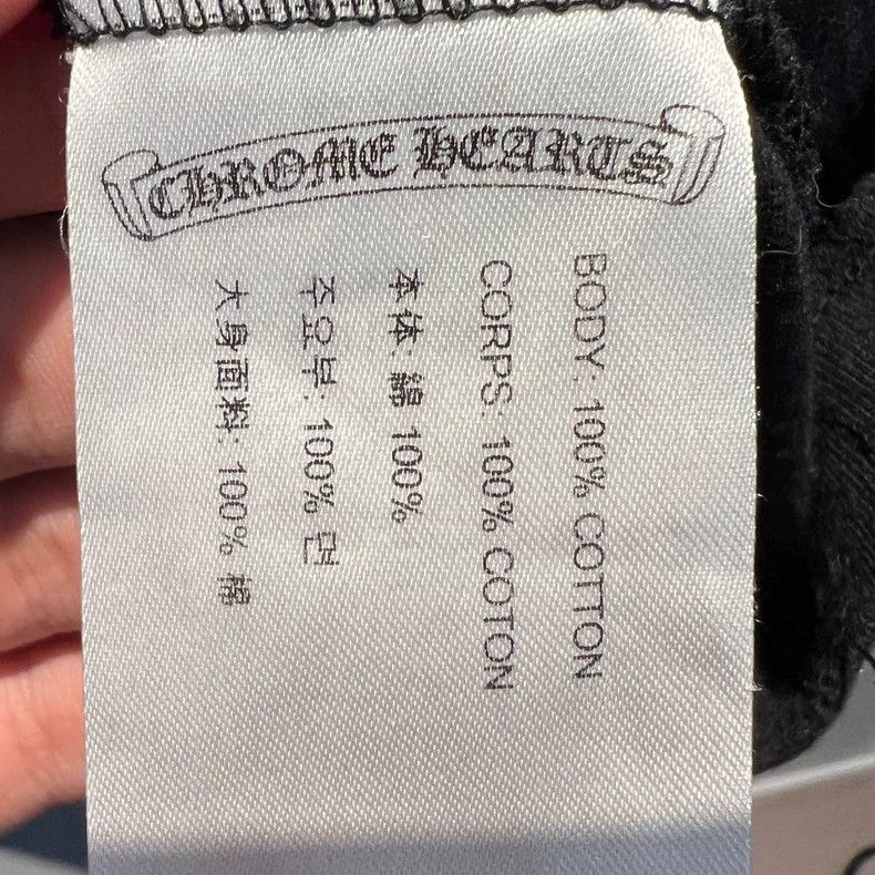 Chrome Hearts Chrome hearts Black back with Sanskrit slogan short sleeve Size US XL / EU 56 / 4 - 6 Thumbnail