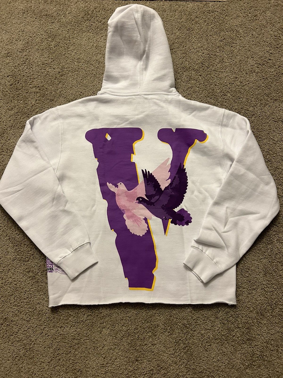 NAV Streetwear Vlone NAV X Vlone Doves Hoodie White Size Medium Grailed