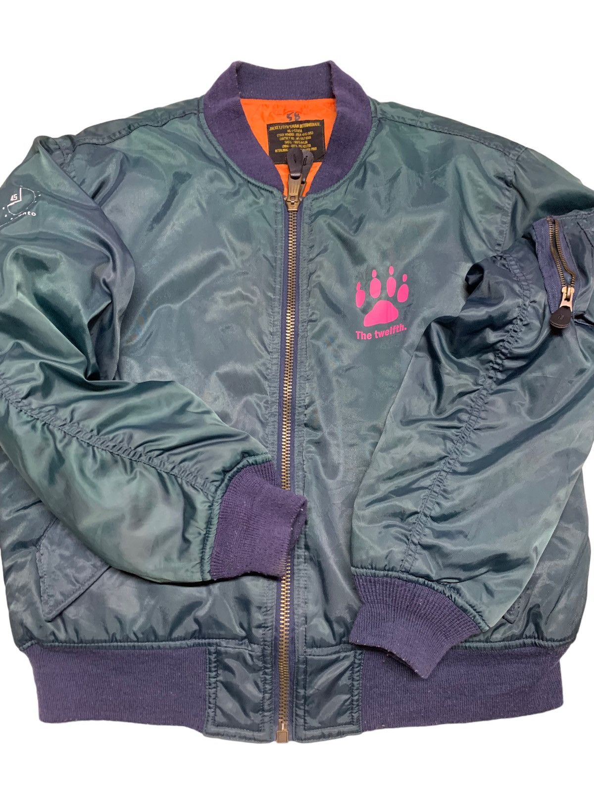 Designer Blue impluse army bomber jacket men’s fashion Size US M / EU 48-50 / 2 - 4 Thumbnail