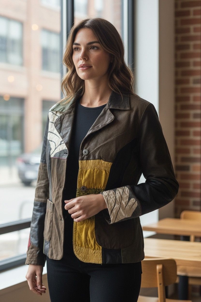 MR & MRS ITALY Marta Anzi Patchwork Jacket Size S / US 4 / IT 40 - 1 Thumbnail