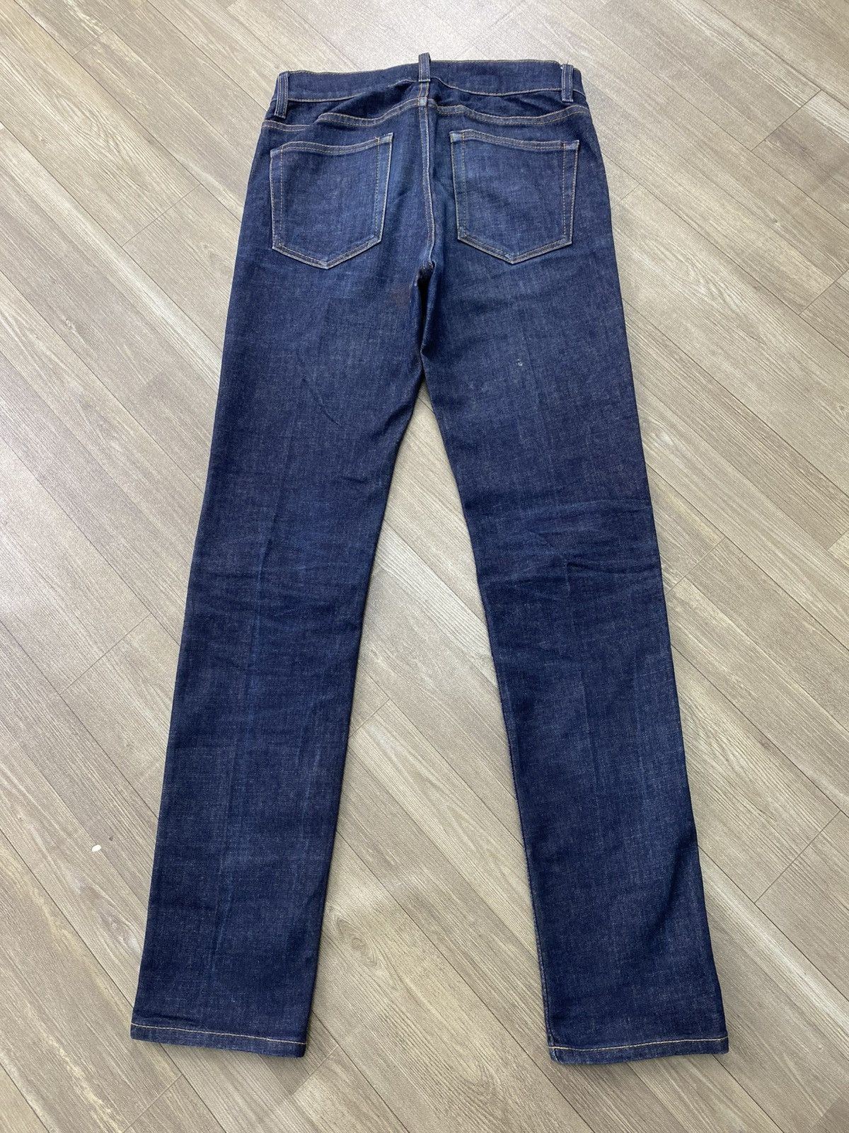Acne Studios Luxury Acne Studios Ace Raw Gothic Skinny Blue Jeans Size US 27 - 19 Thumbnail
