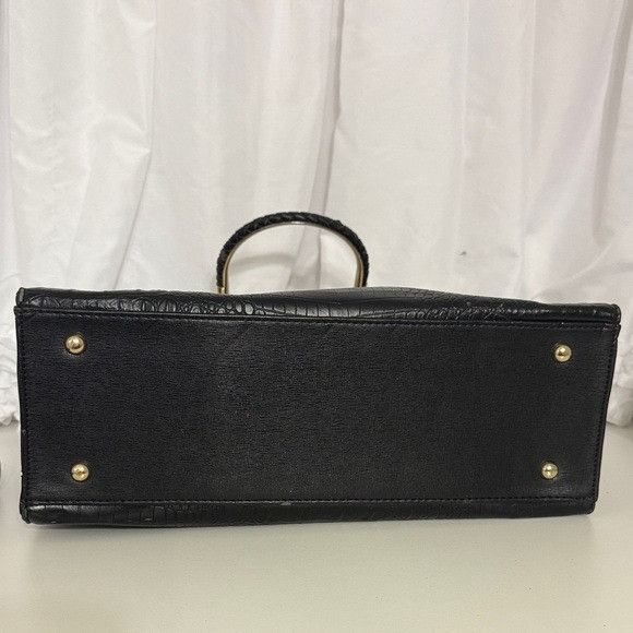 Other MK Dupe Black Croc Embossed Bag with Gold Accents Size ONE SIZE - 12 Thumbnail