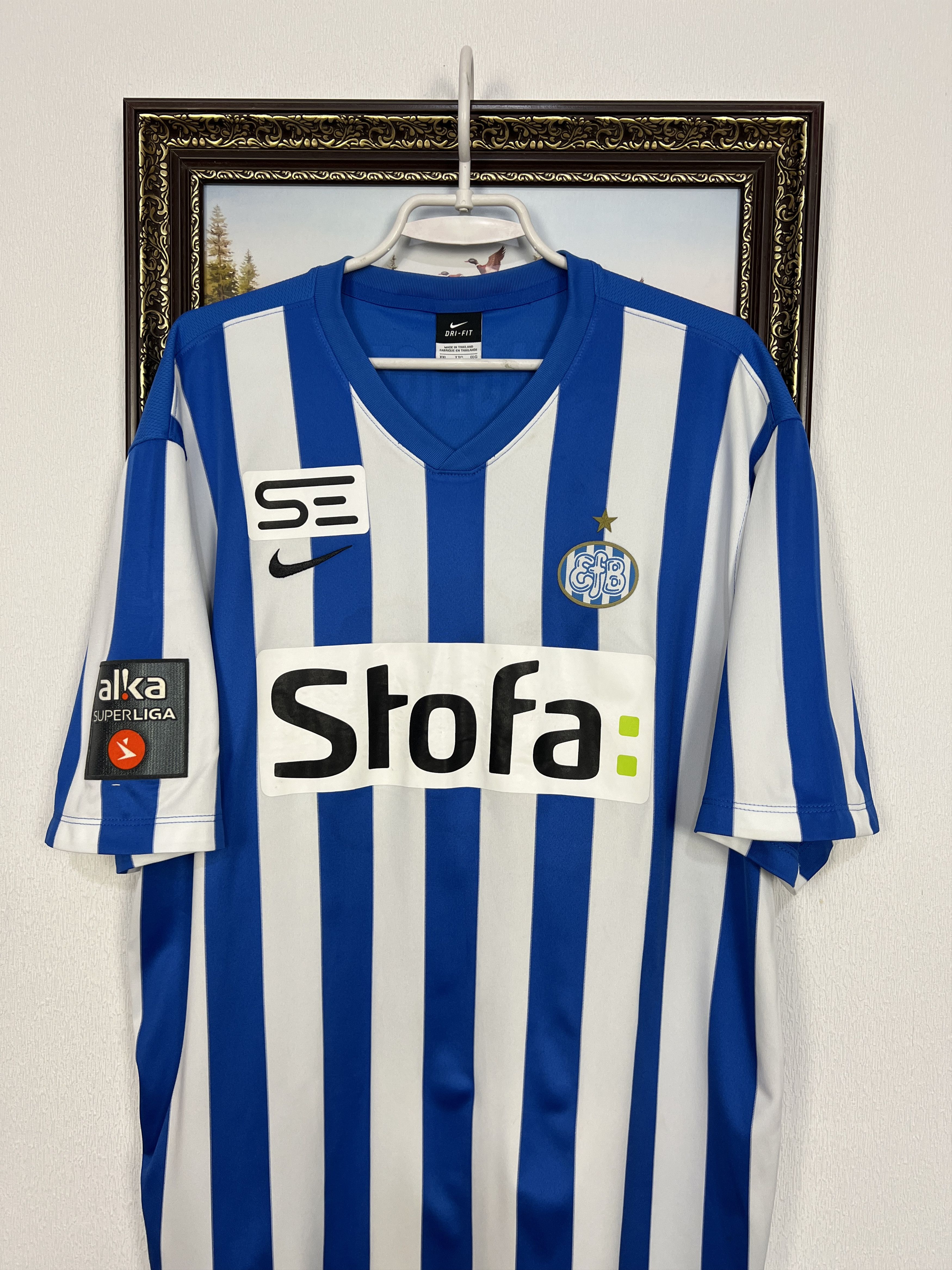Nike Esbjerg Home football shirt 2014 Nike #7 Vestergaard Size US XXL / EU 58 / 5 - 2 Thumbnail
