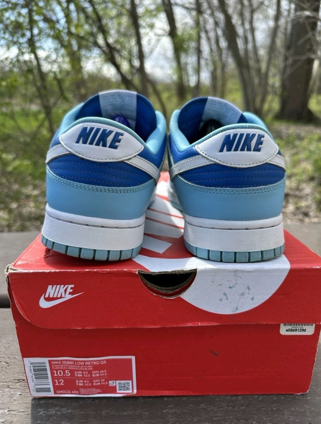 Jordan Brand Nike Dunk Low Retro QS Argon 2022 DM0131400 Size 10.5 Men Size US 10.5 / EU 43-44 - 5 Thumbnail