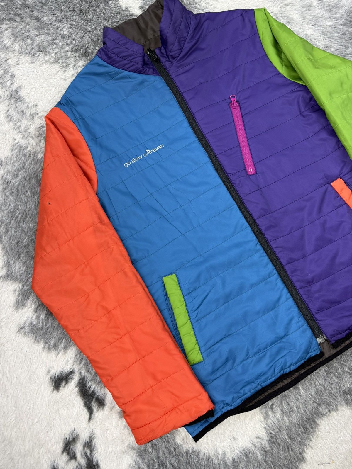 go slow caravan Go Slow Caravan Crazy Multicolor Reversible Jacket Size US L / EU 52-54 / 3 - 3 Thumbnail