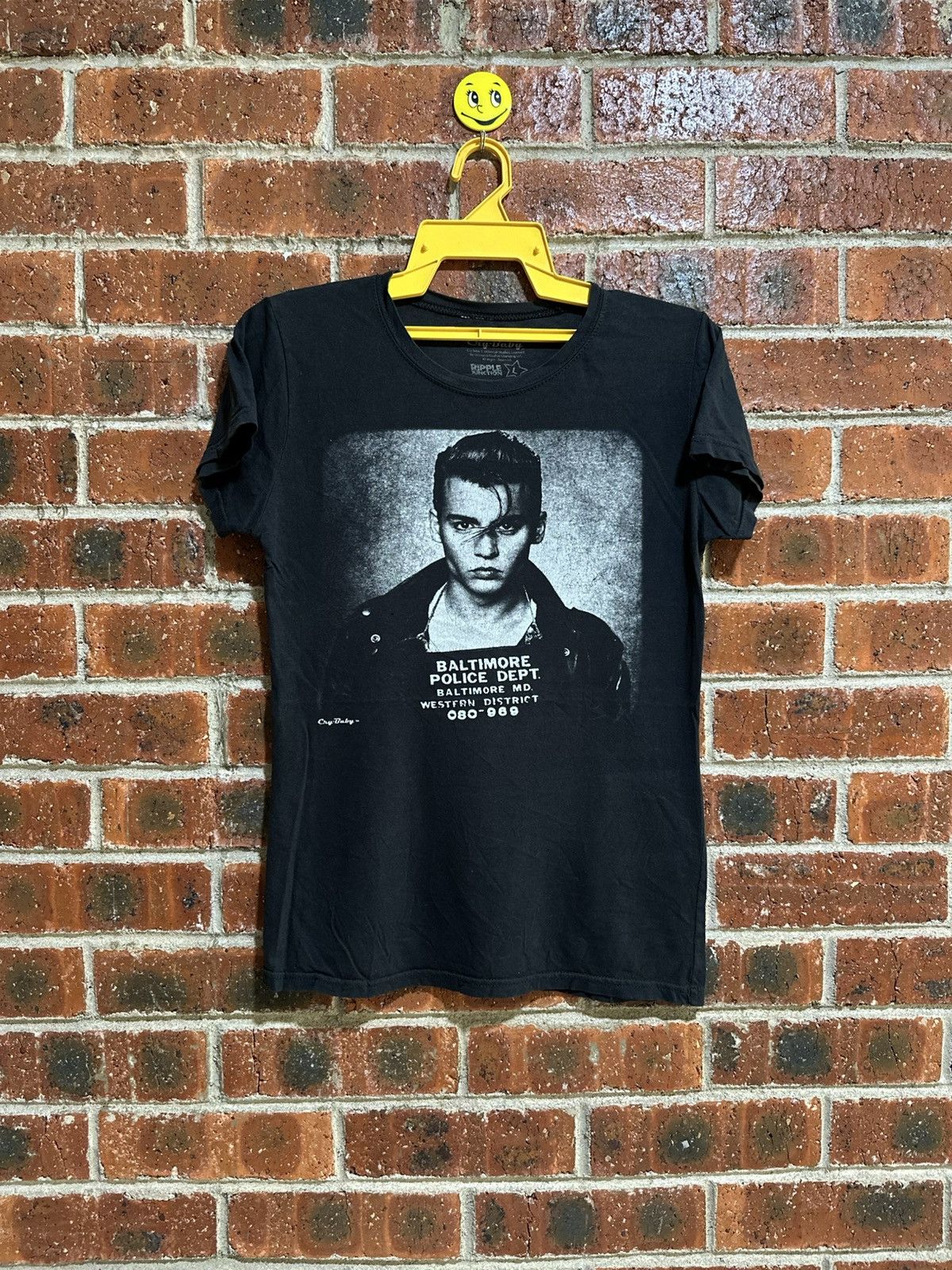 Ripple Junction × Vintage Vintage Cry Baby Baltimore Police Dept Faded Tee Size L / US 10 / IT 46 - 1 Thumbnail