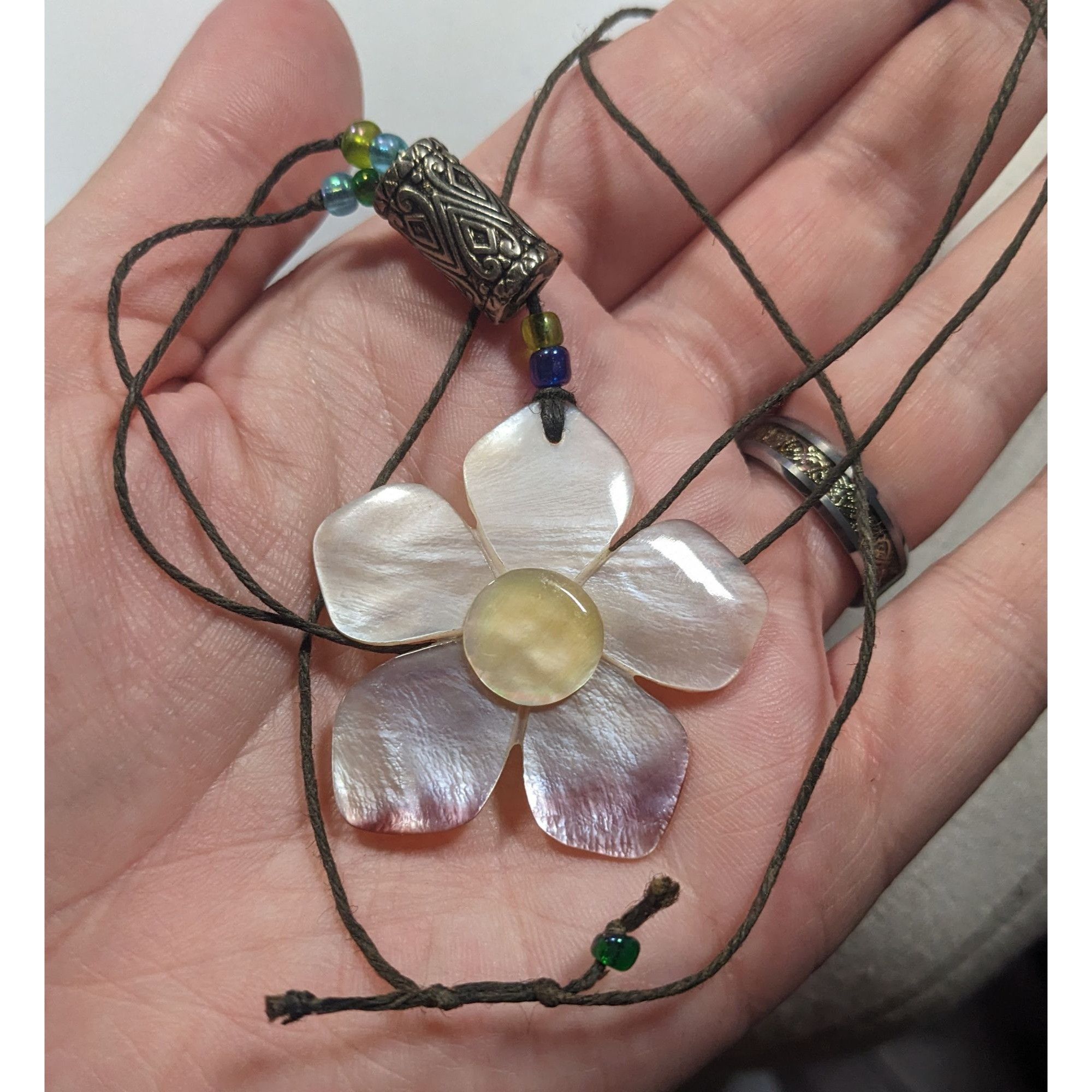Other Fairycore Floral Shell Adjustable Pendant Necklace Size ONE SIZE - 3 Thumbnail