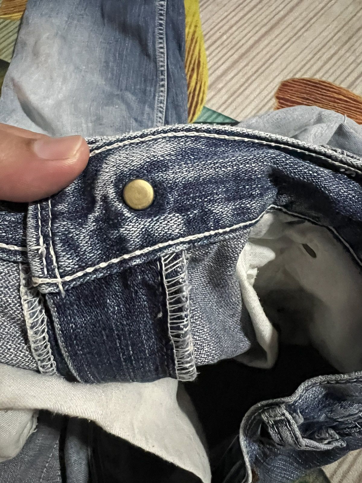 Levi's × Levi's Vintage Clothing Vintage Levis 503 Distressed Short Jeans Size US 30 / EU 46 - 11 Thumbnail