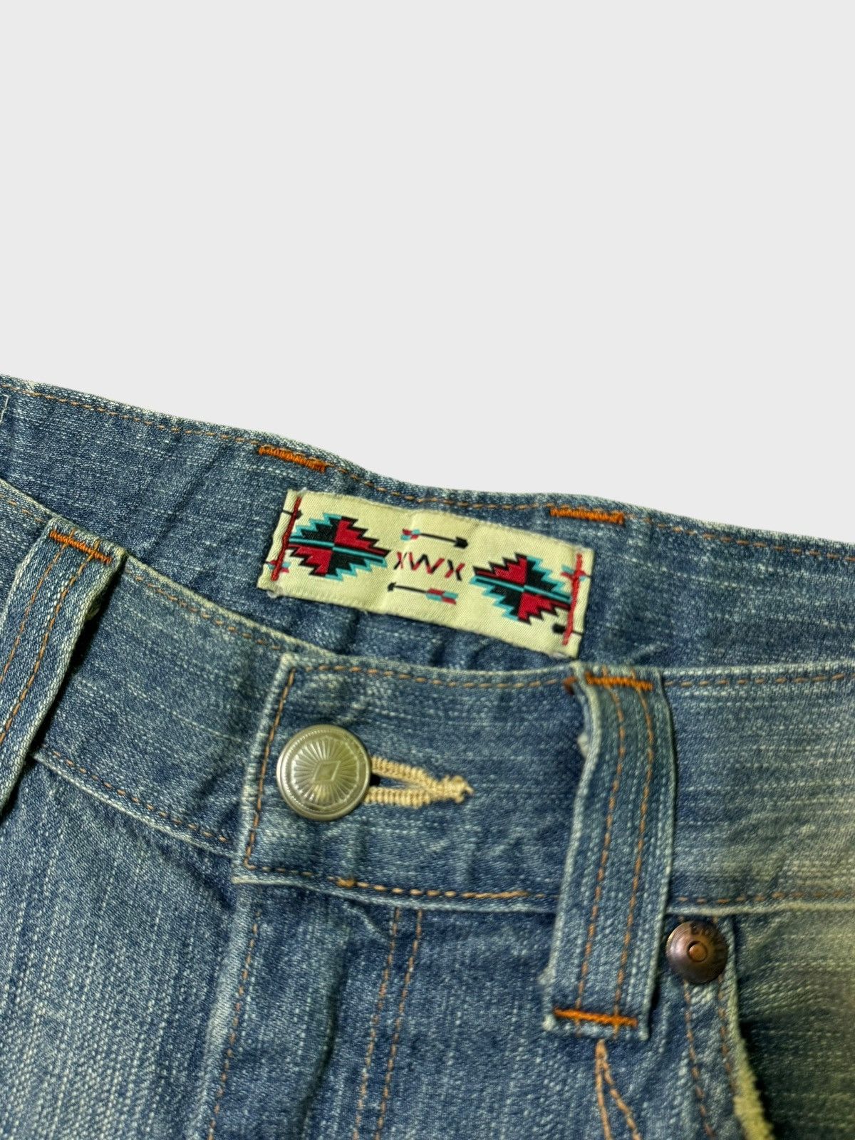 Edwin FLARED VINTAGE EDWIN CLAW MARK MUD WASH JEANS VERY RARE Size US 34 / EU 50 - 9 Thumbnail