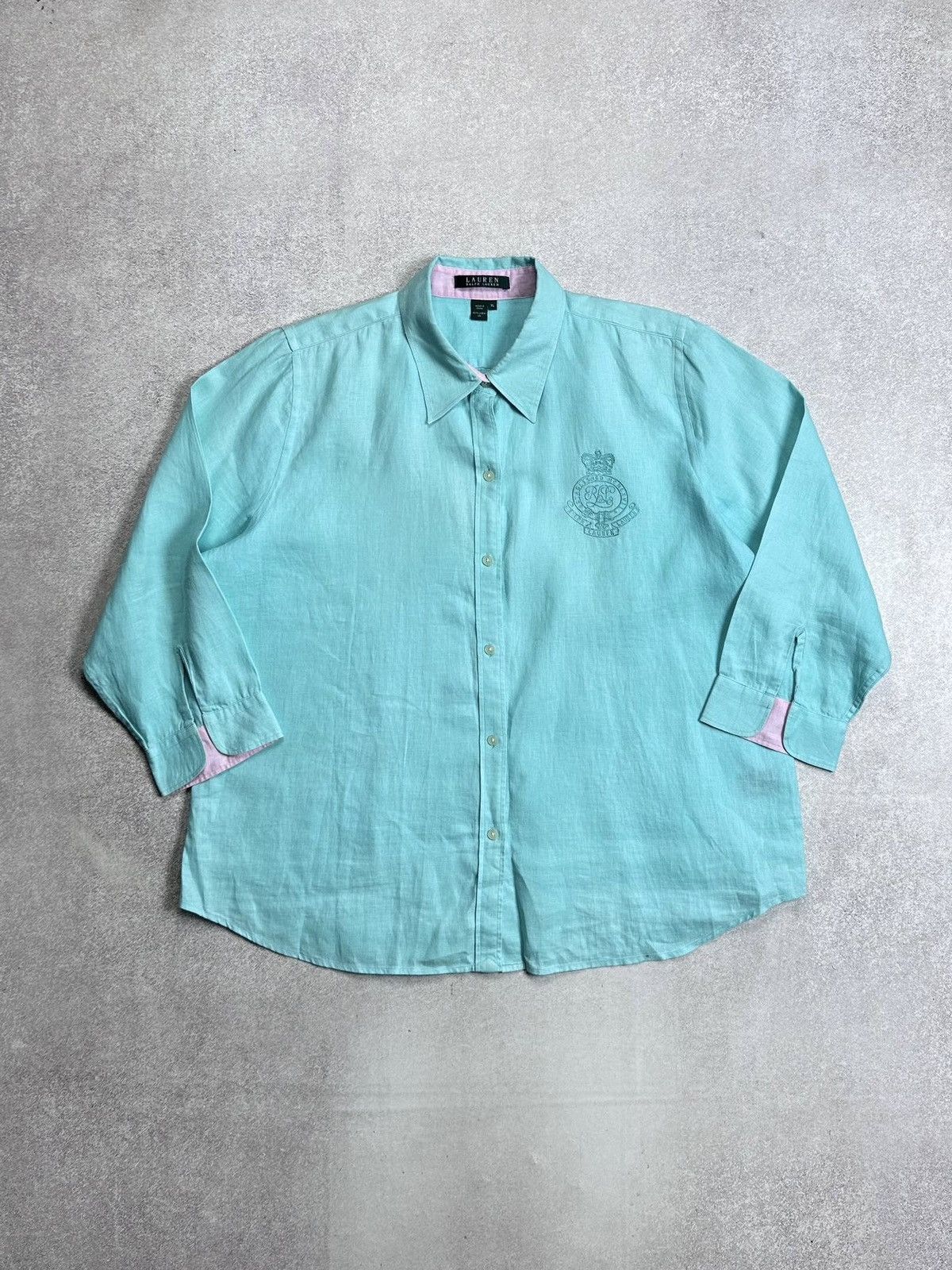Polo Ralph Lauren Vintage 90s Polo Ralph Lauren Linen Shirt XL Size US XL / EU 56 / 4 - 1 Thumbnail