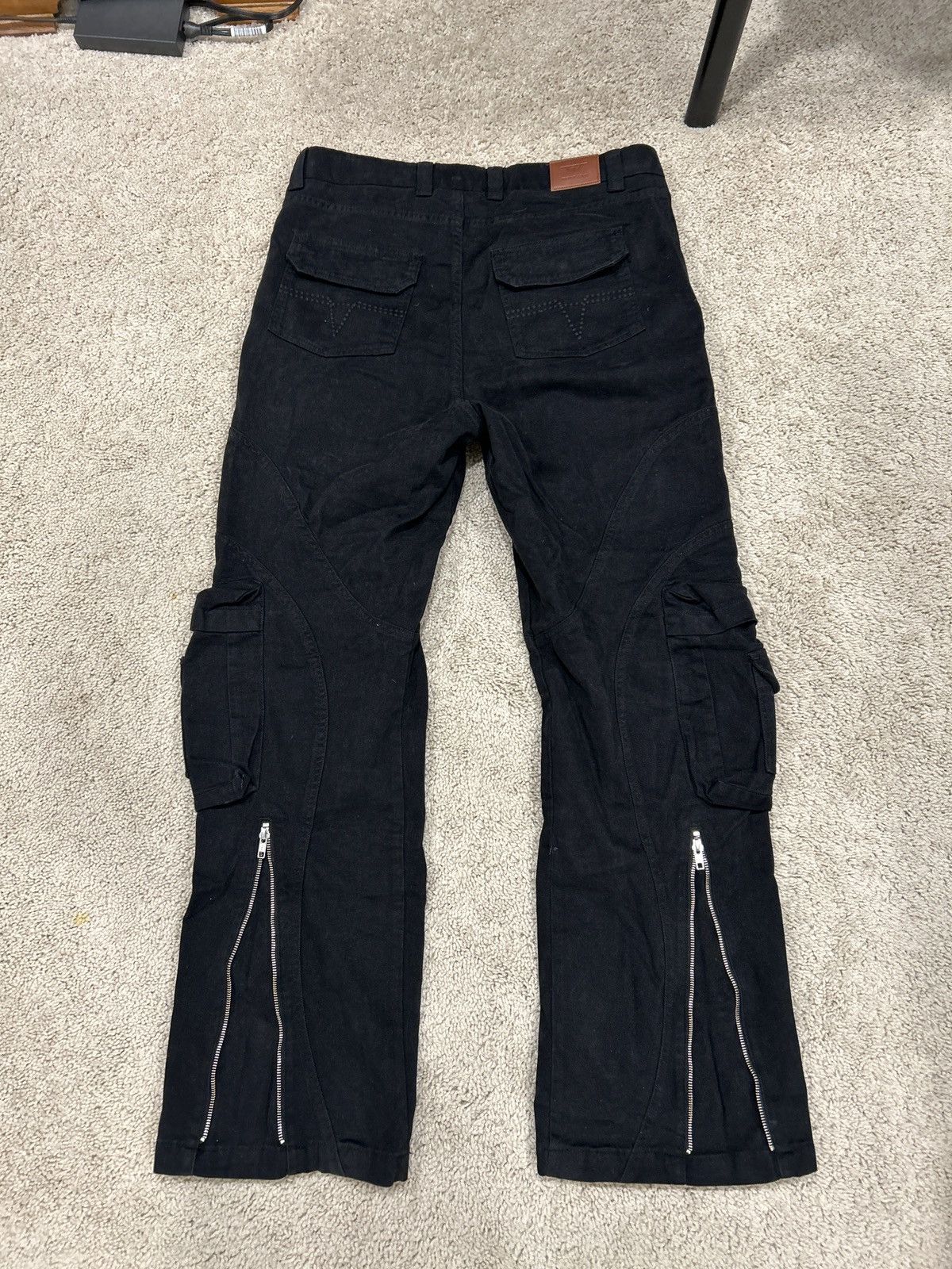 Trendt Vision Men’s Tactical Multi Pocket Utility Black Cargo Pants Size US 36 / EU 52 - 5 Thumbnail
