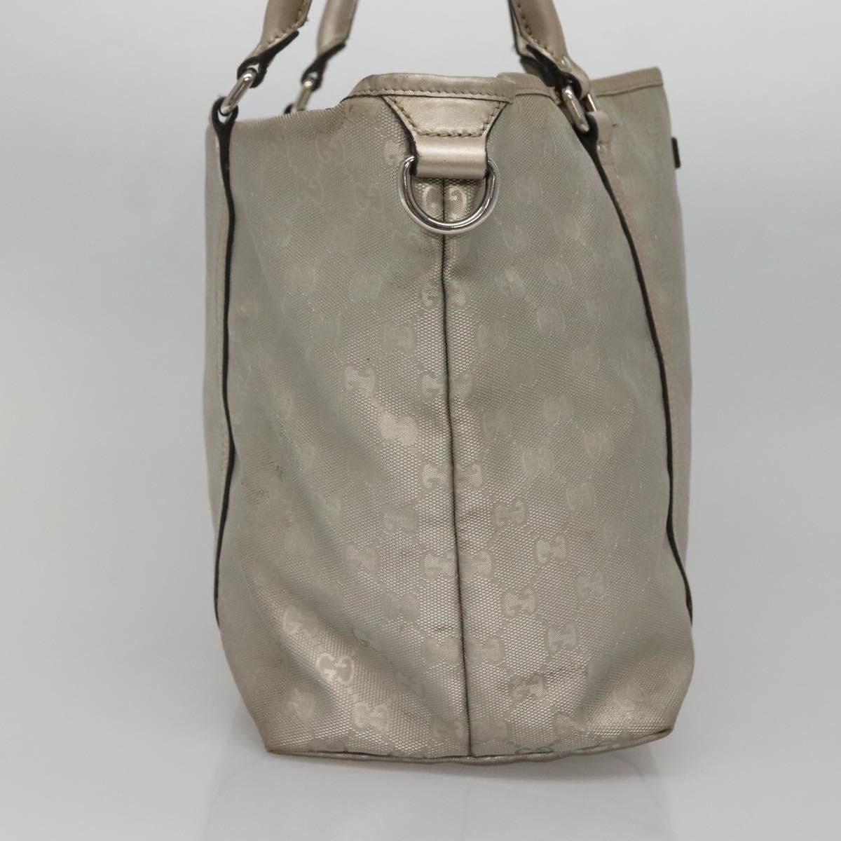 Gucci GUCCI GG Implementation Tote Bag Silver Size ONE SIZE - 4 Thumbnail