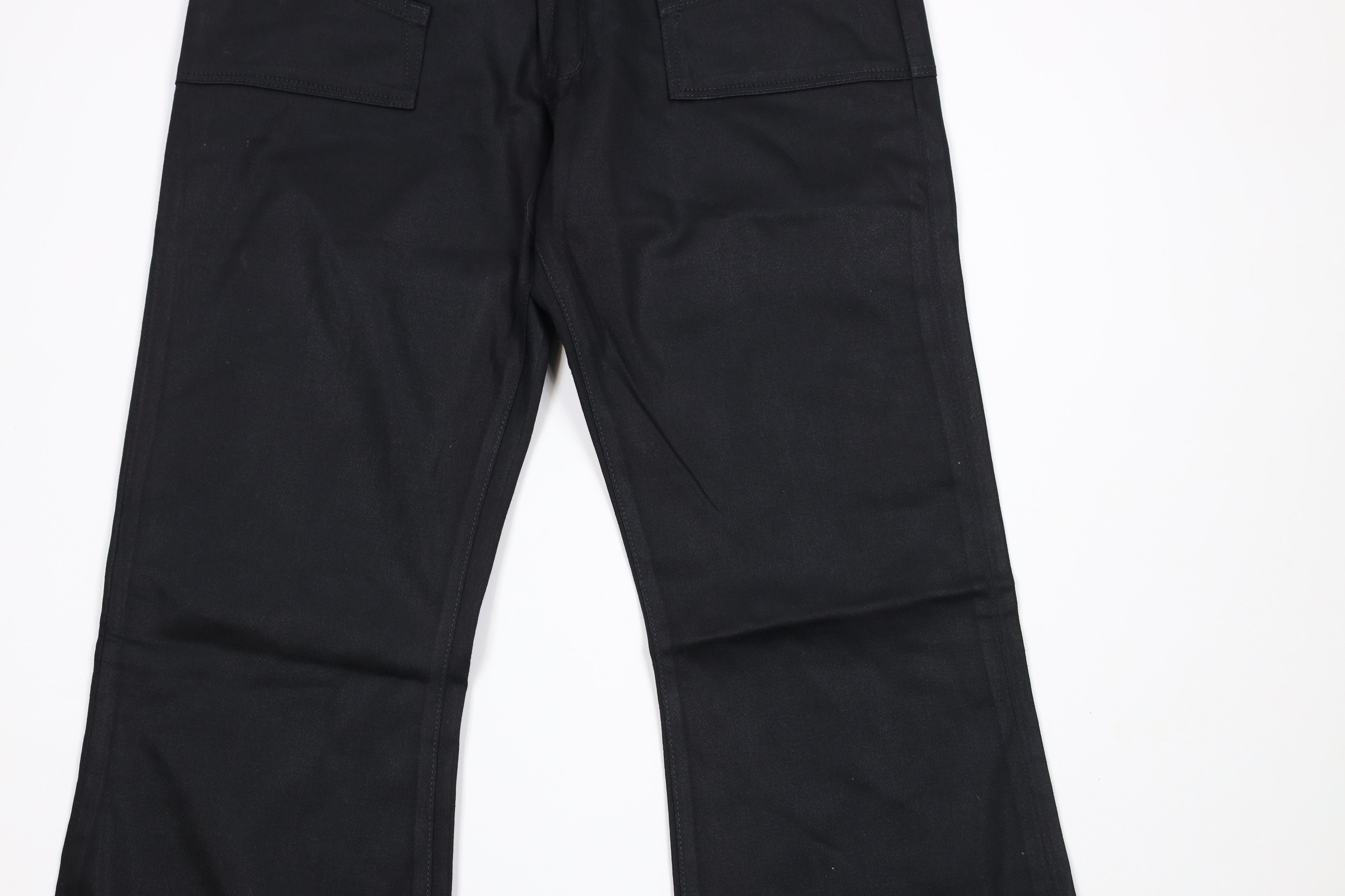 Vintage × Von Dutch Deadstock Vintage Y2K Von Dutch Wide Leg Flared Jeans Black Size 31" - 3 Thumbnail