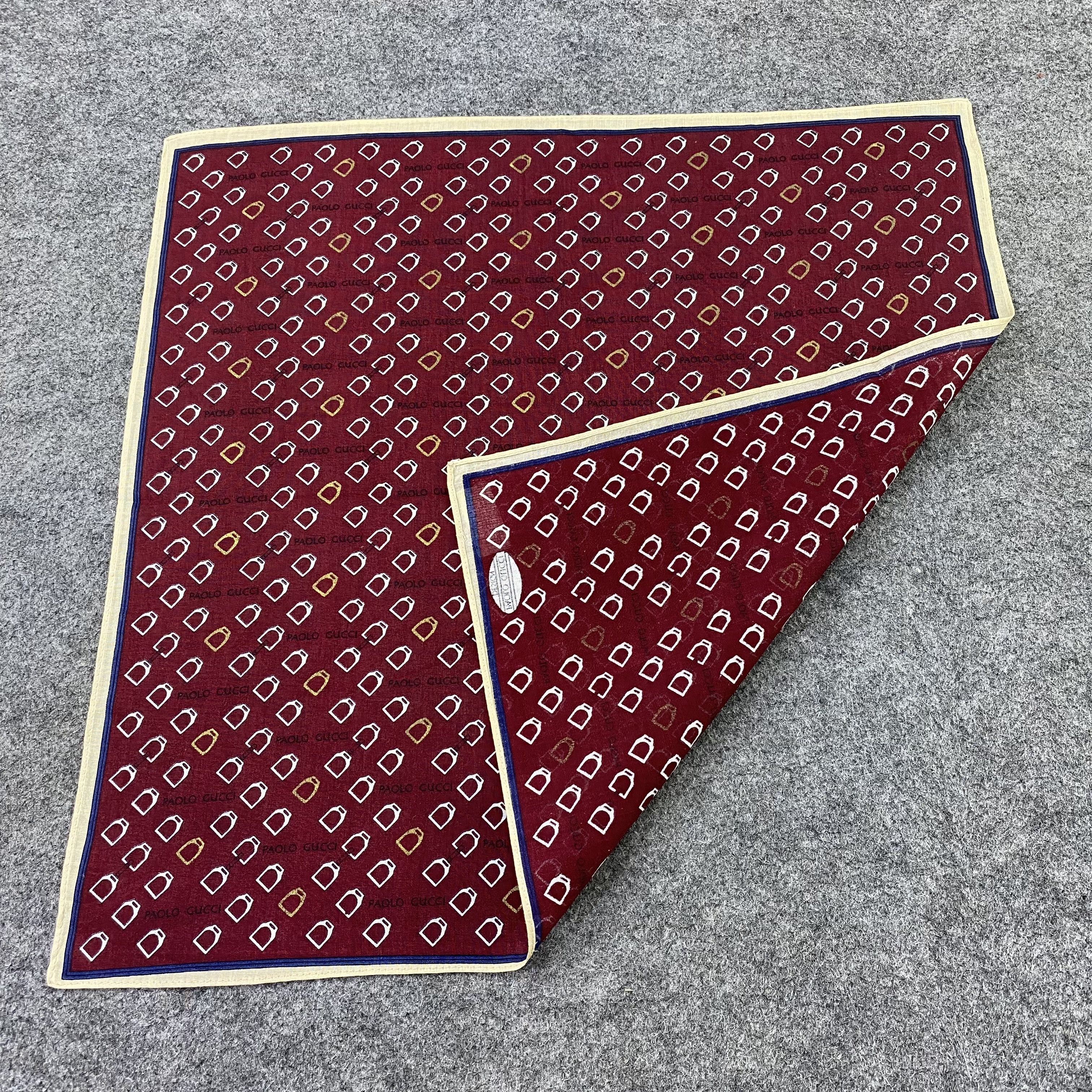 Paolo Gucci Paolo Gucci Handkerchief / Bandana / Neckerchief-B1474 Size ONE SIZE - 5 Thumbnail