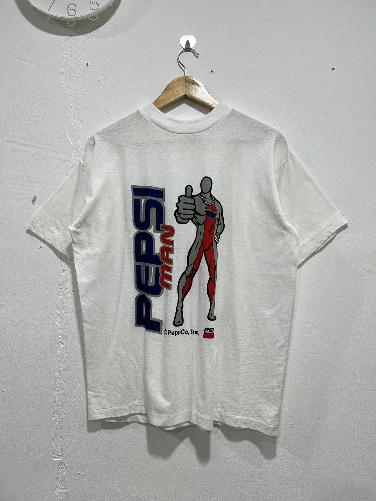 Vintage Vintage 90s Pepsiman Promo Tshirt Size US L / EU 52-54 / 3 - 1 Thumbnail