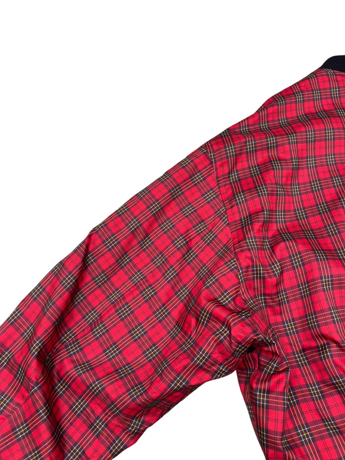 Mila Schon Vintage 80s 90s Mila Schon Red Tartan Bomber Jacket Size US XL / EU 56 / 4 - 4 Thumbnail