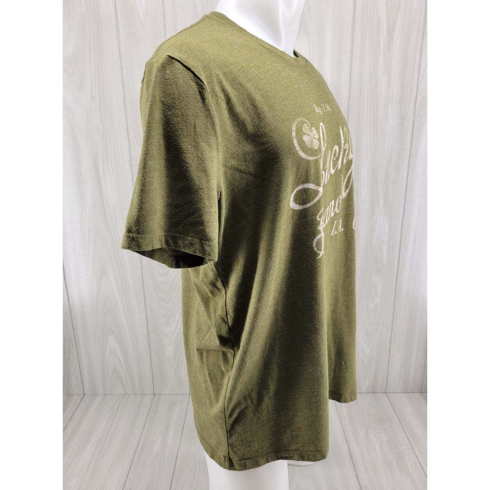 Lucky Brand Lucky Brand Men’s Lightweight Short Sleeve Graphic T-Shirt XL Green Size US XL / EU 56 / 4 - 4 Thumbnail