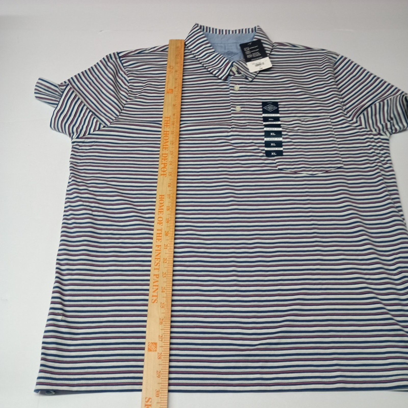 St. Johns Bay St. John's Bay Polo Shirt Men's Size XL Blue Navy Striped Size US XL / EU 56 / 4 - 5 Thumbnail