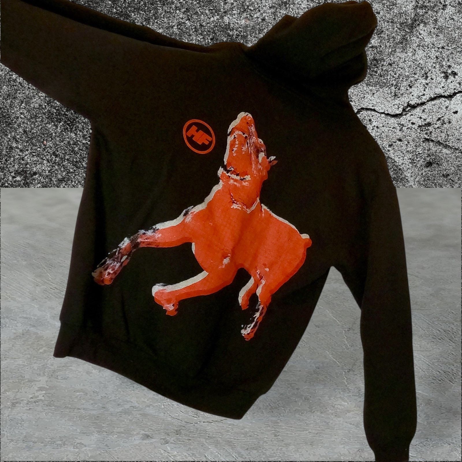 Homme + Femme La •NEW• Homme+Femme LA • Doberman Triplets Black Hoodie • MED Size US M / EU 48-50 / 2 - 3 Thumbnail