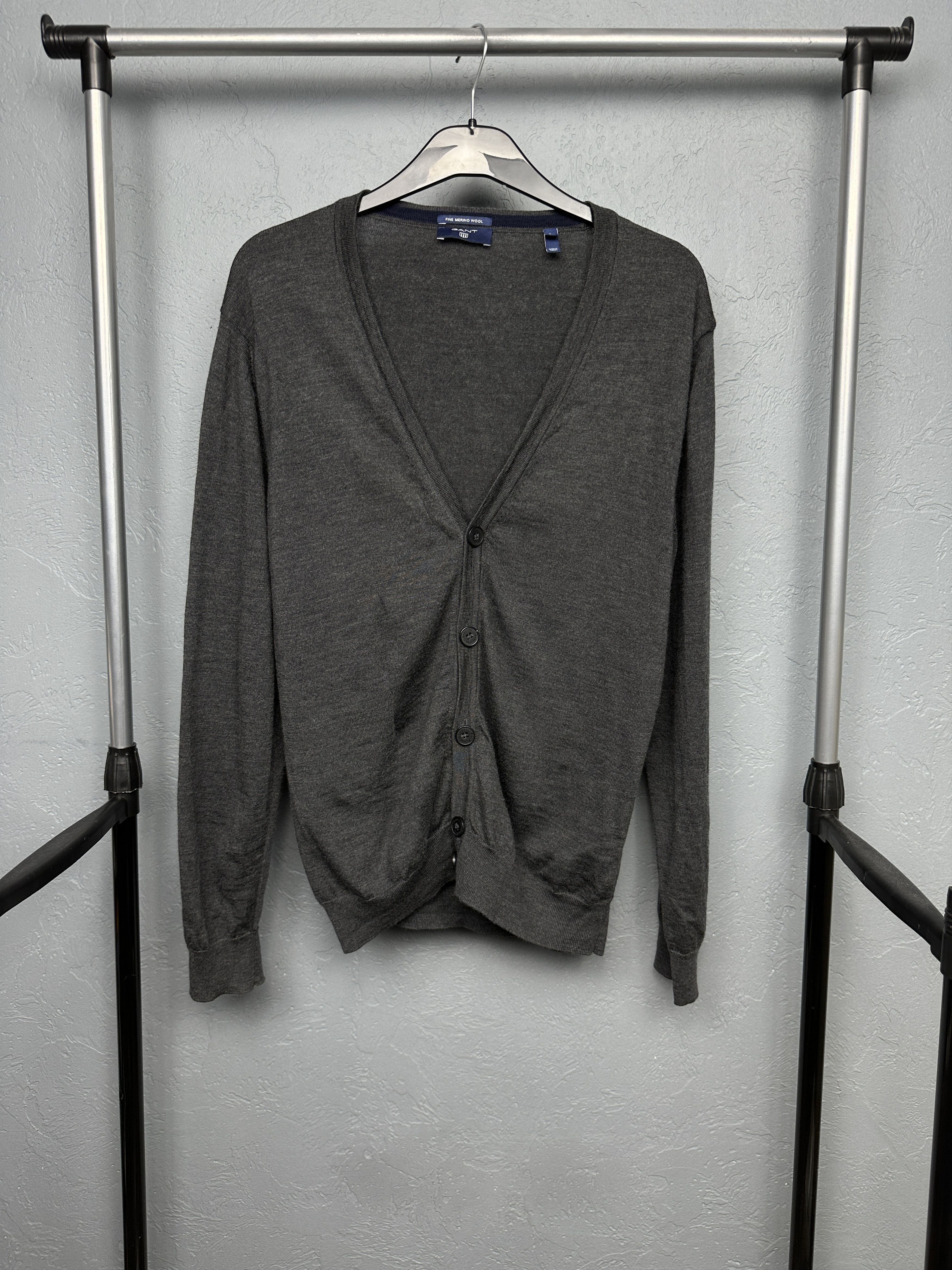 Gant Gant Mens Merino Wool Cardigan Sweater Size US L / EU 52-54 / 3 - 1 Thumbnail