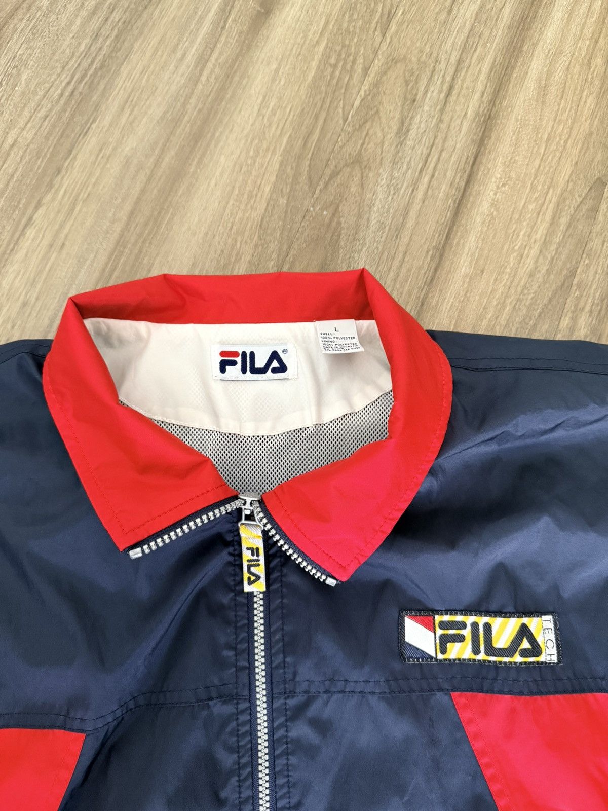 Fila Vintage 90’s Men’s Fila Tech Wind Breaker Jacket Size Large Size US L / EU 52-54 / 3 - 4 Thumbnail